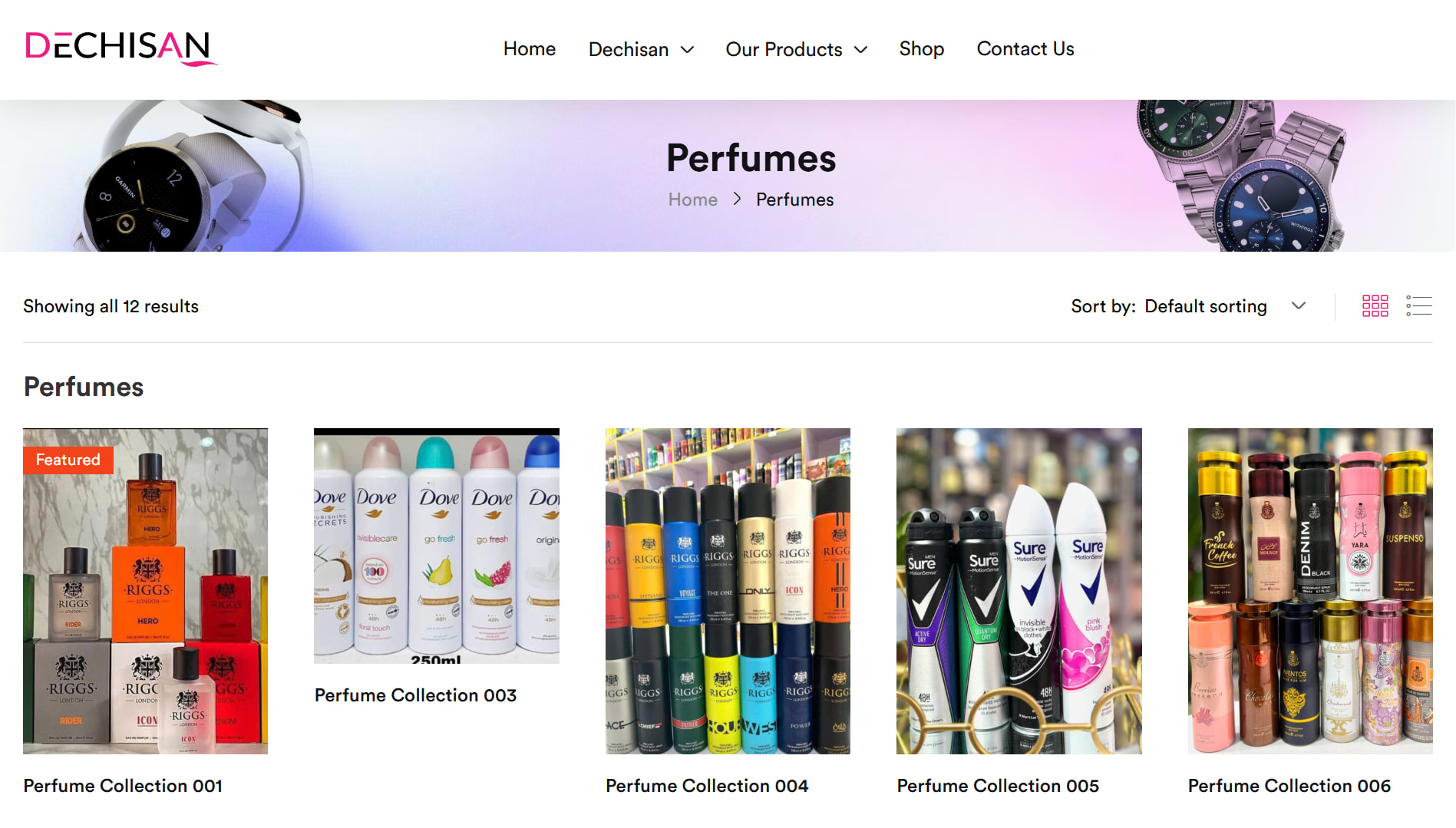 Perfumes Page