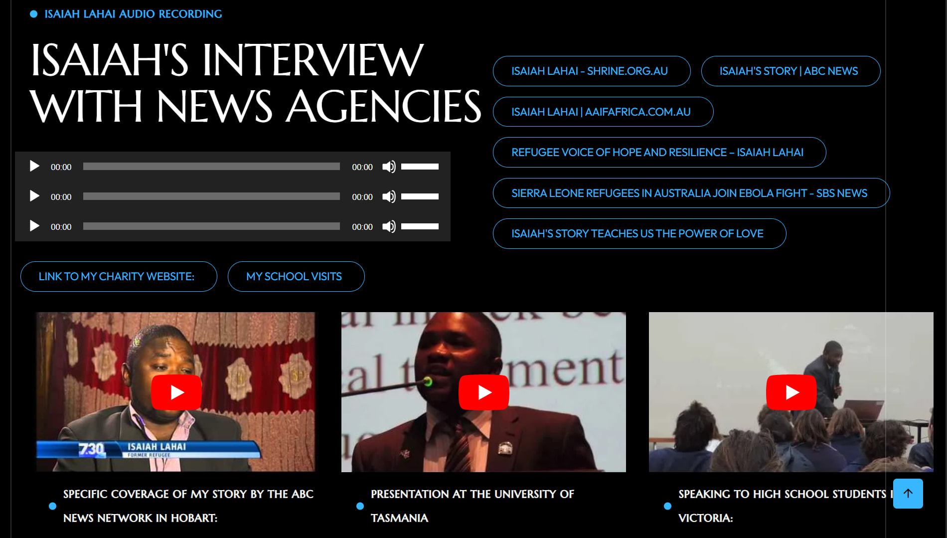 INTERVIEWS/ SPEAKING ENGAGEMENTS 1