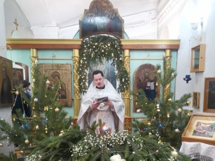 Рождественская служба в Ульяново