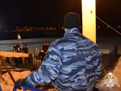 В Нижегородской области Росгвардия обеспечивает безопасность граждан во время празднования Крещения Господня