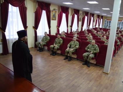 Поздравление военнослужащих полка Росгвардии с Рождеством Христовым