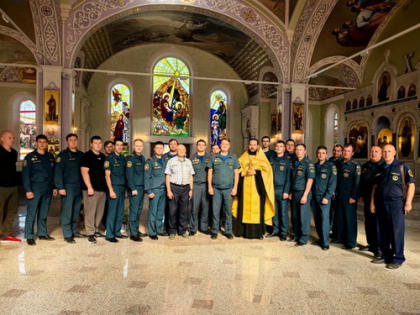 В Дзержинске прошел молебен в честь покровительницы пожарных