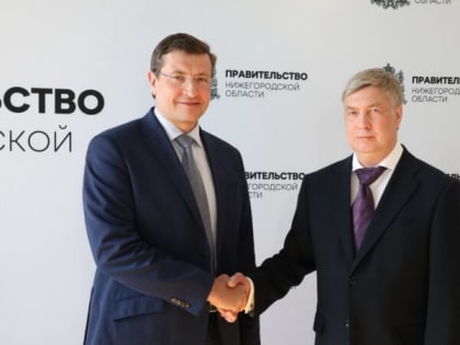Глеб Никитин провел рабочую встречу с губернатором Ульяновской области Алексеем Русских
