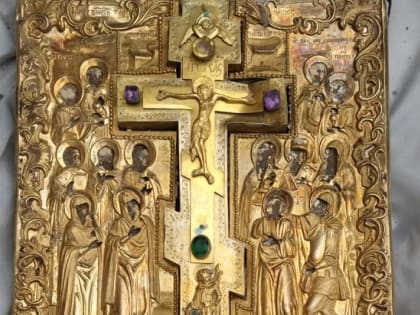 Старинную икону с крестом-реликварием обнаружили в нижегородском монастыре