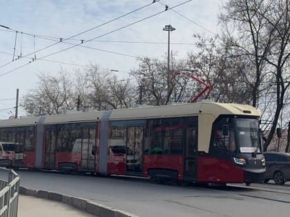 Новые длинные трамваи запустили в Нижнем Новгороде. Смотрим, как выглядят