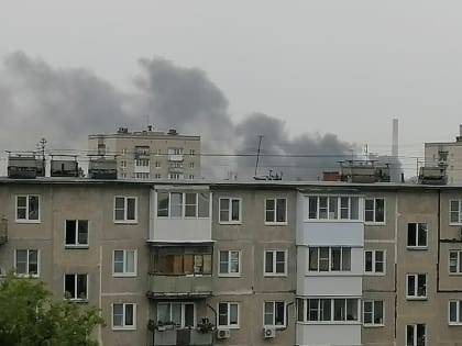 Пожар вспыхнул в промзоне Дзержинска