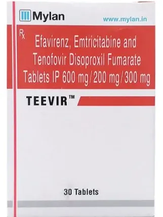 Teevir - Efavirenz, Emtricitabine & Tenofovir Disoproxil fumarate