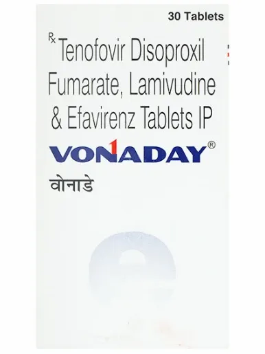 Vonaday - Tenofovir Disoproxil Fumarate, Lamivudine & Efavirenz Tablets IP