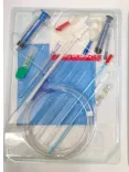 Hemodialysis Catheter kit - Shape of Extension Tube - Straight and Curved