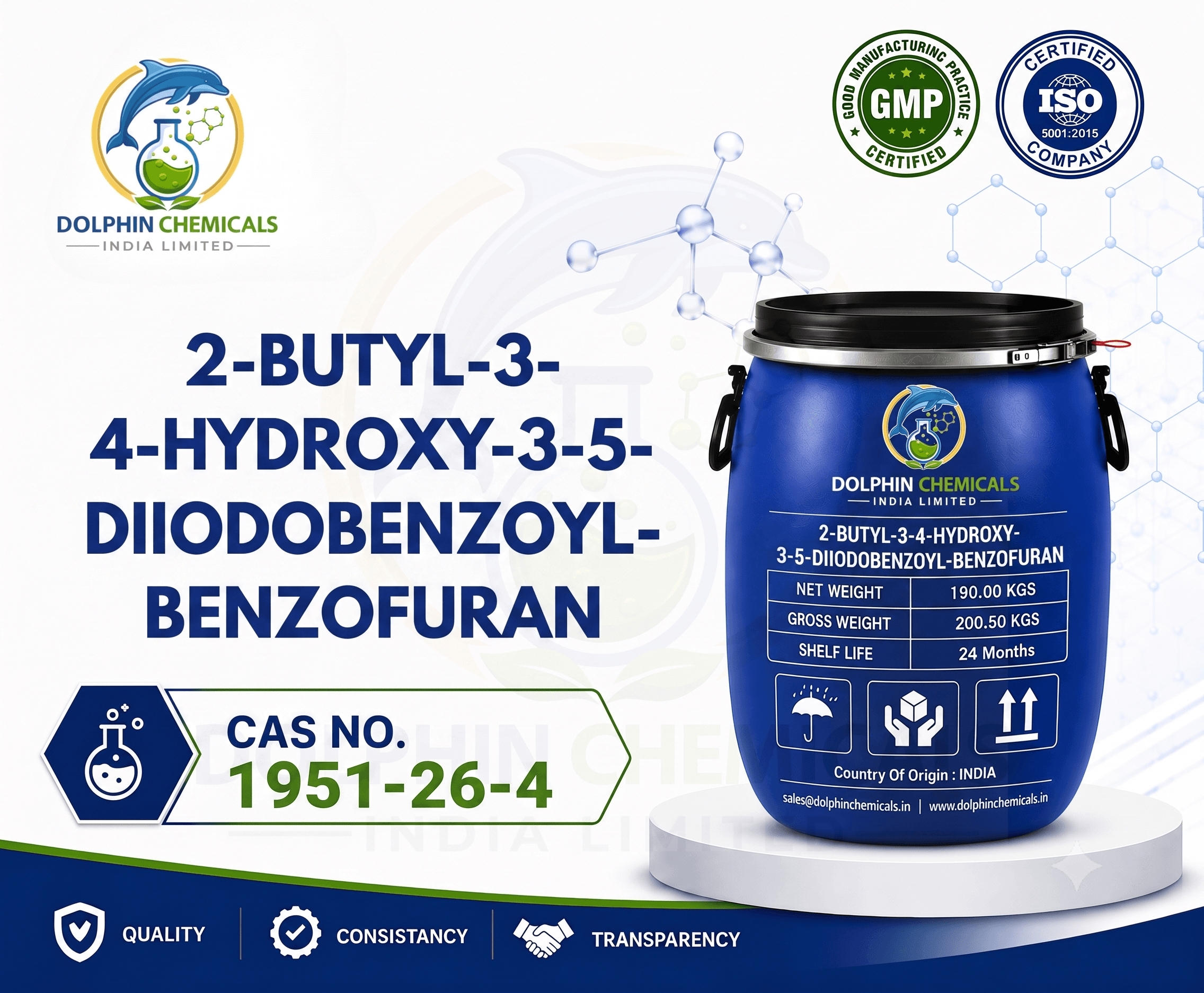 2-BUTYL-3-(4-HYDROXY-3,5-DIIODOBENZOYL)BENZOFURAN