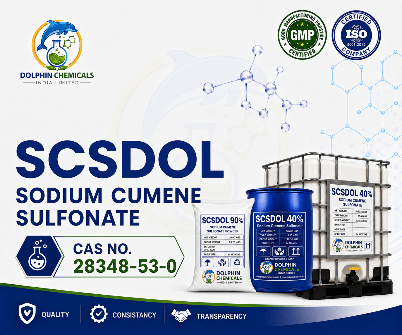 SODIUM CUMENE SULFONATE (SCSDOL)