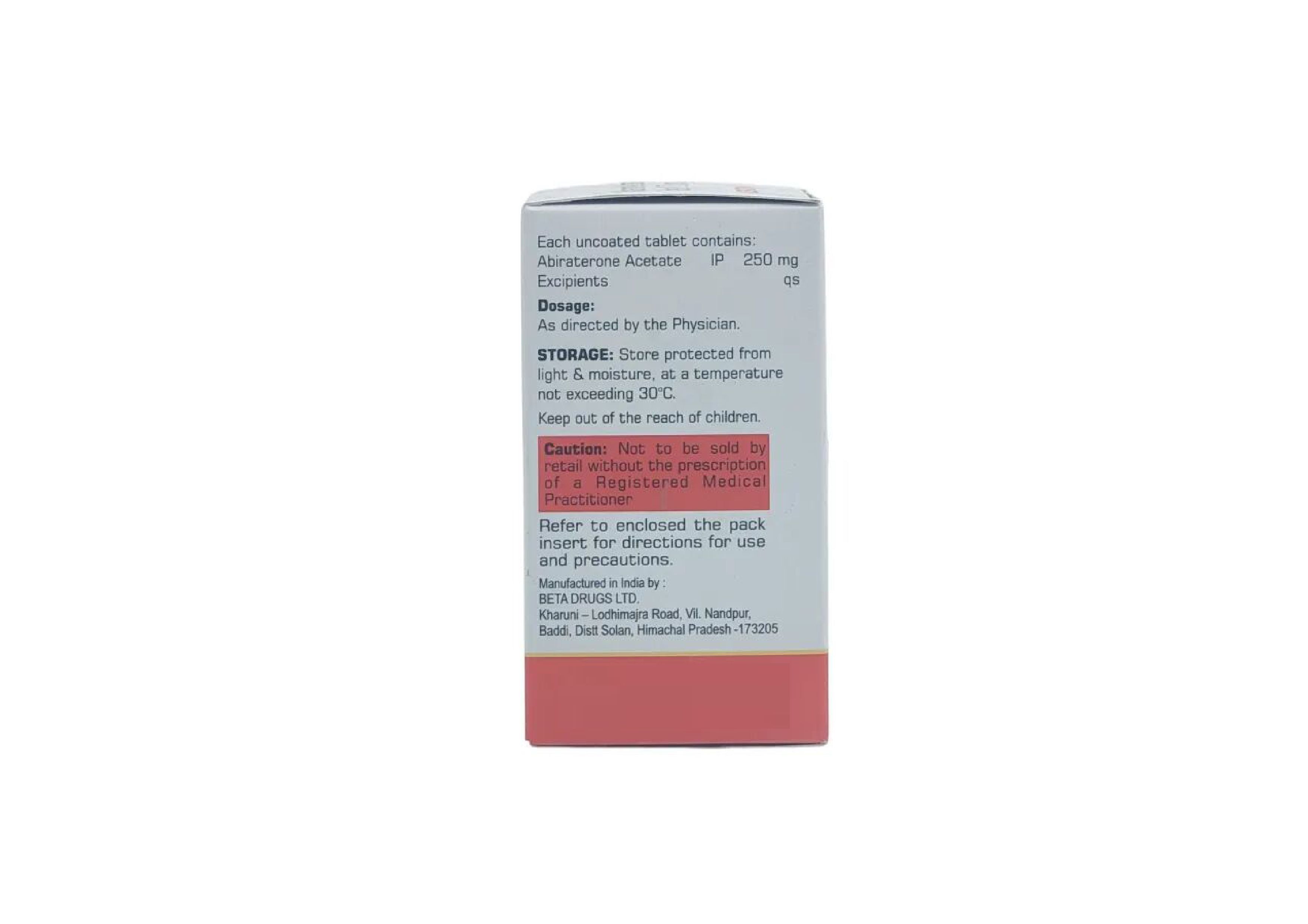 Adbiron (Abiraterone Acetate) - Abiraterone Acetate 250