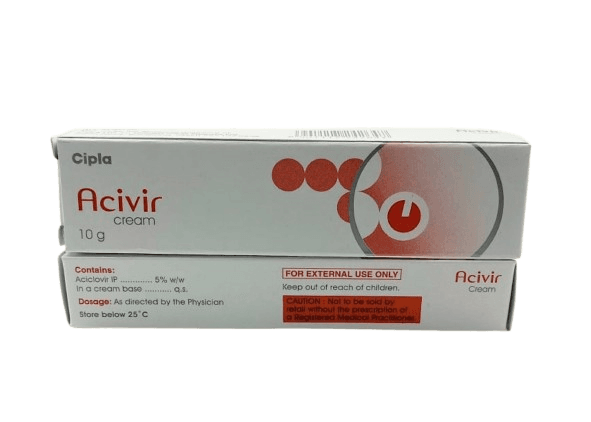 Acivir Aciclovir Cream 5 % w/w  - Aciclovir 5 % w/w 