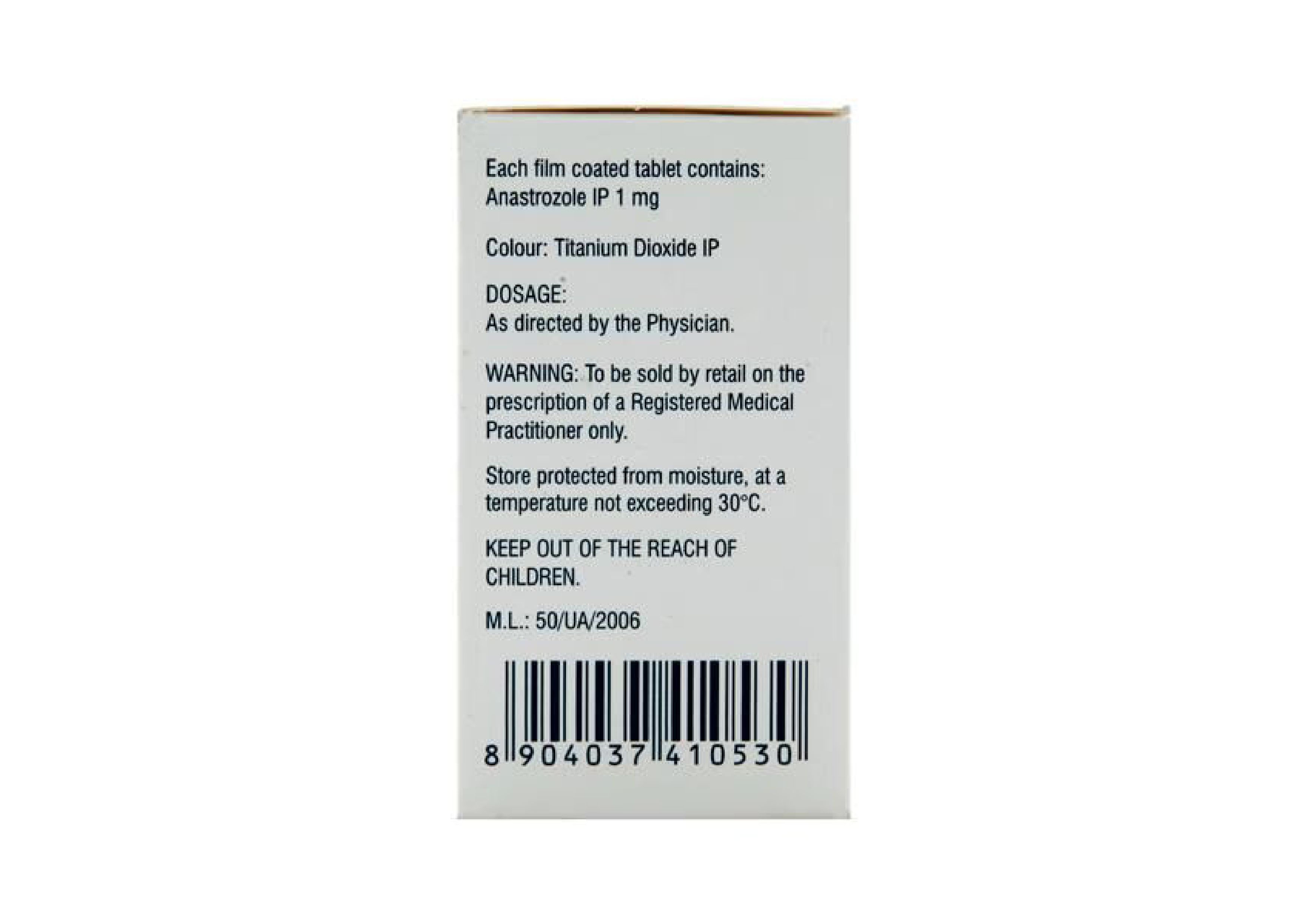 Anastronat (Anastrozole) - Anastrozole 1mg