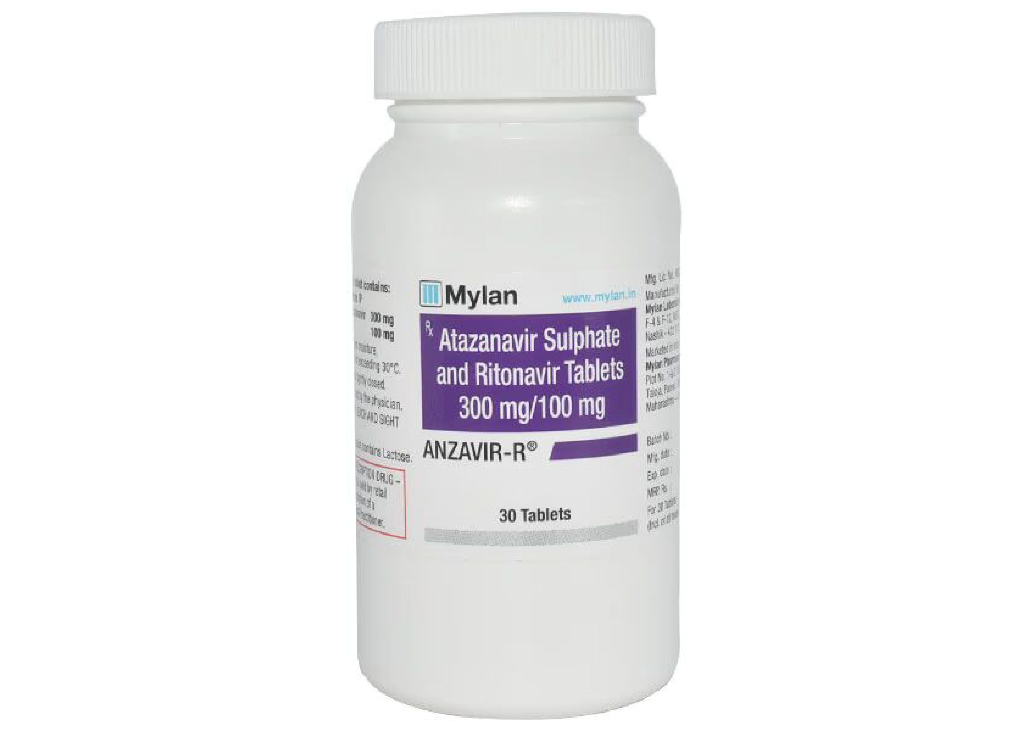 Anzavir r (Atazanavir Sulphate Ritonavir) - Atazanavir Sulphate 300 Ritonavir 100