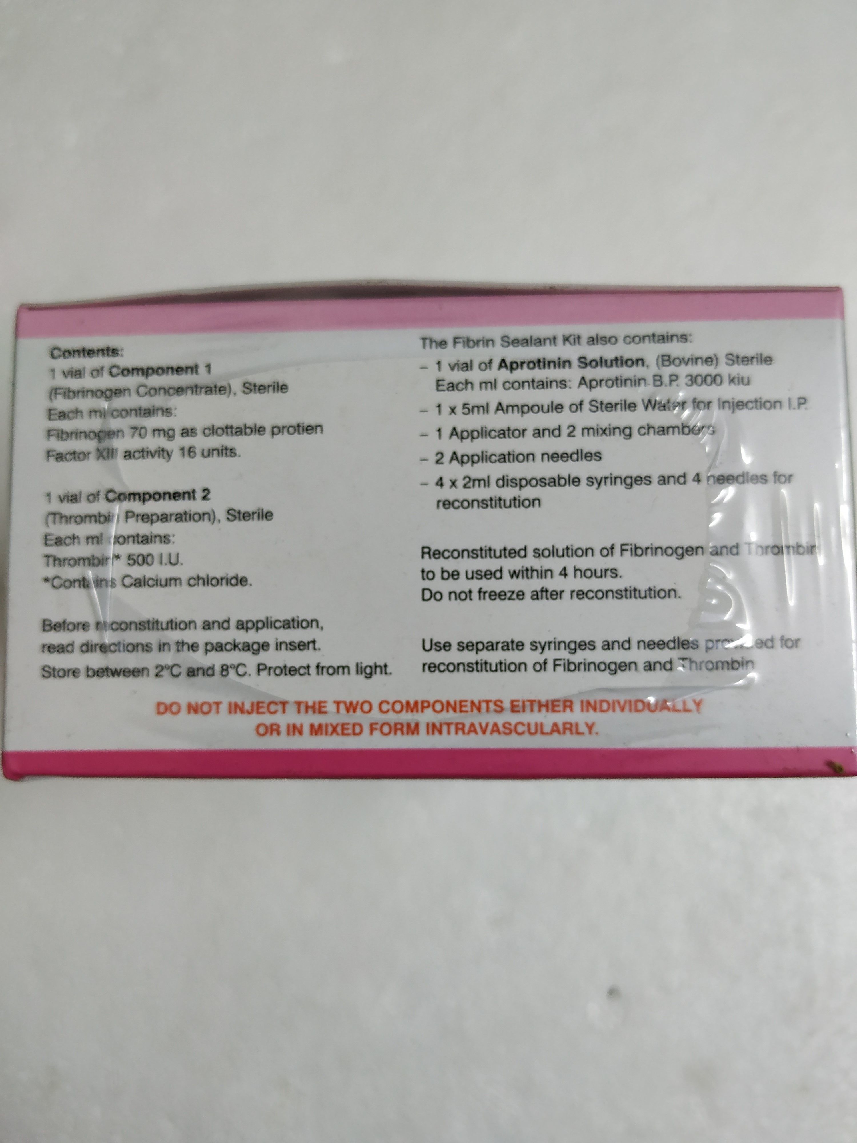 Reliseal (Fibrin Sealant Kit) - Fibrin Sealant Kit IP 0.5 mL