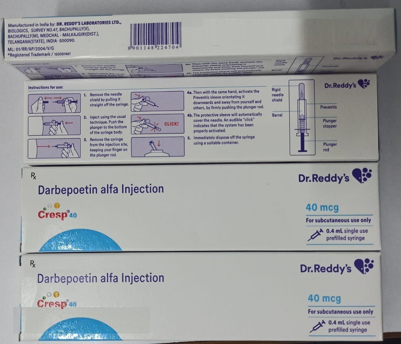 Cresp (Darbepoetin alfa) - Darbepoetin alfa 40mcg