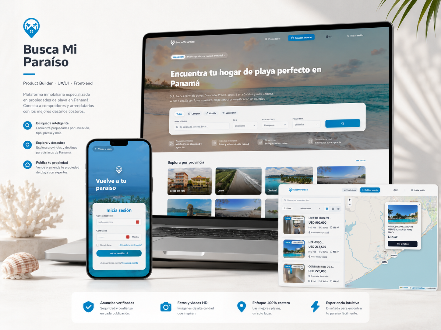 Busca Mi Para&iacute;so product mockup
