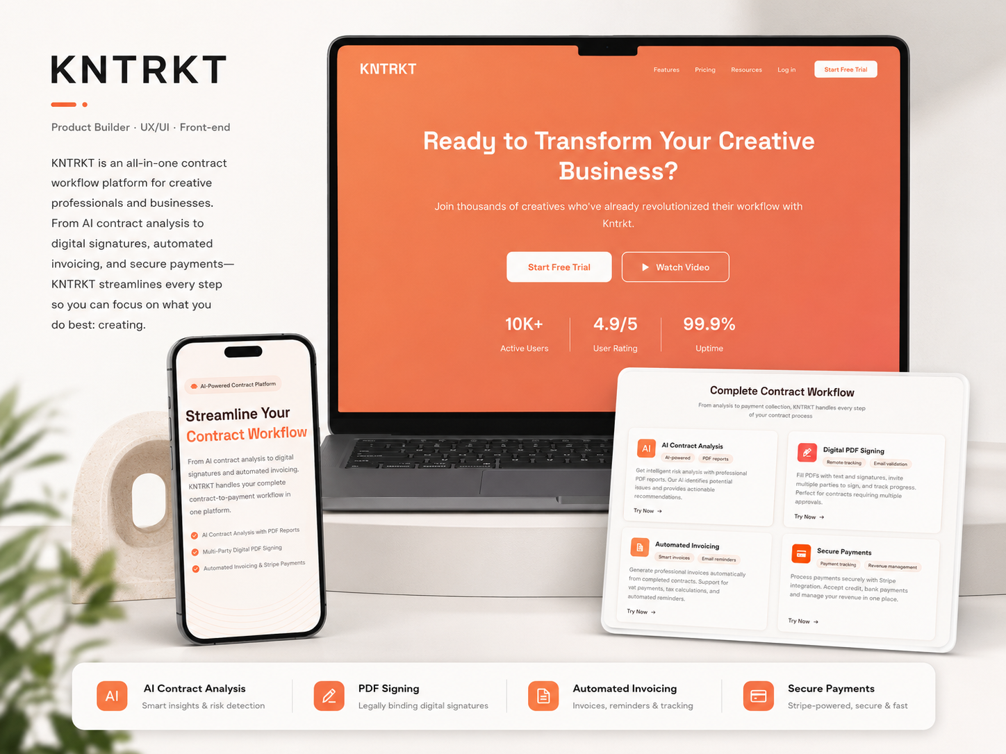 KNTRKT product mockup