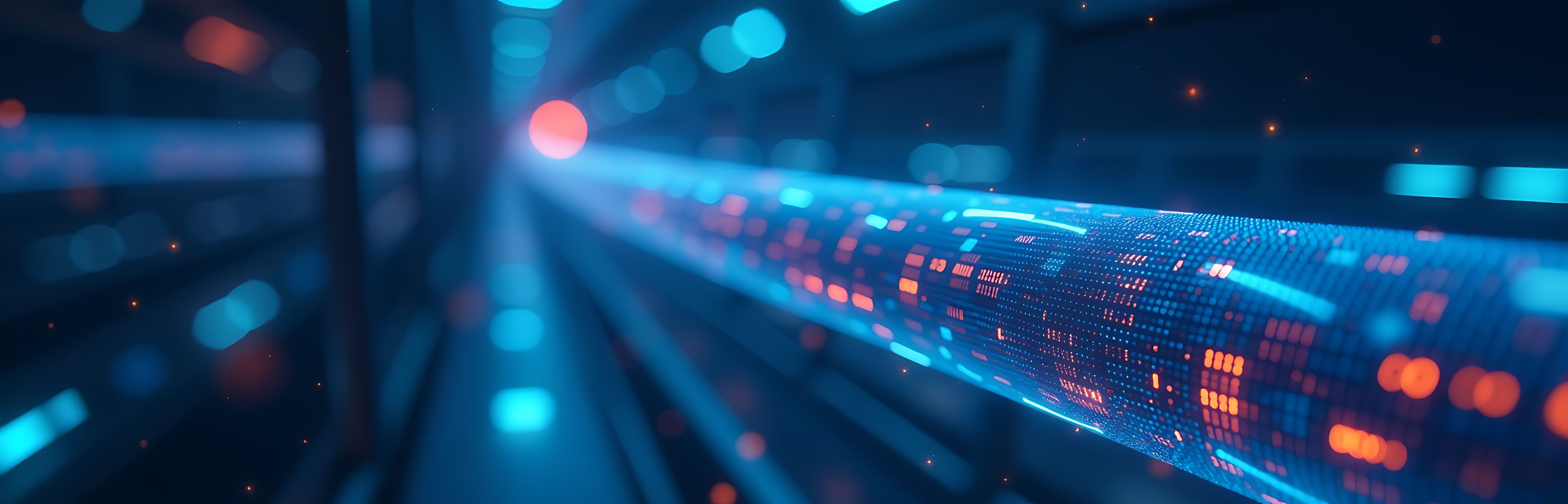 Abstract fiber optic data stream