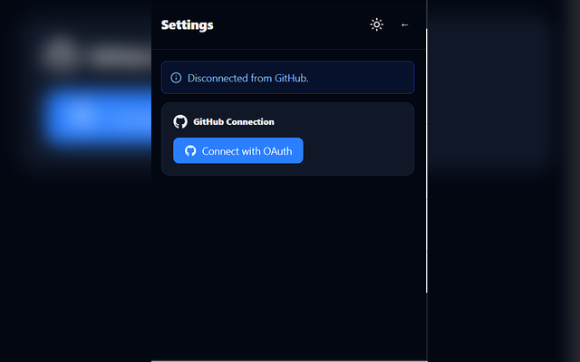 Settings Page