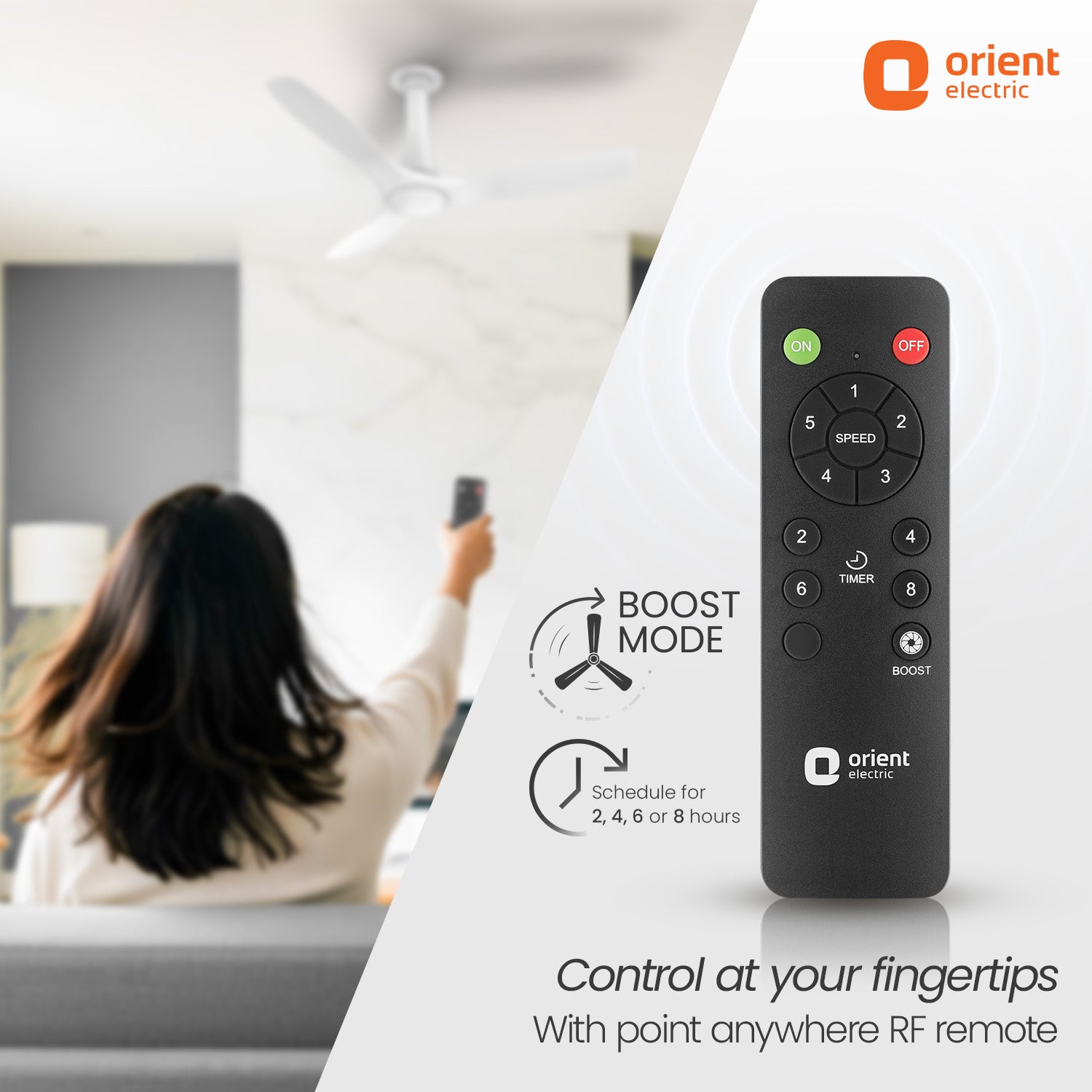 Orient Electric Aerosleek 5 Star Rated Premium BLDC Fan with Remote