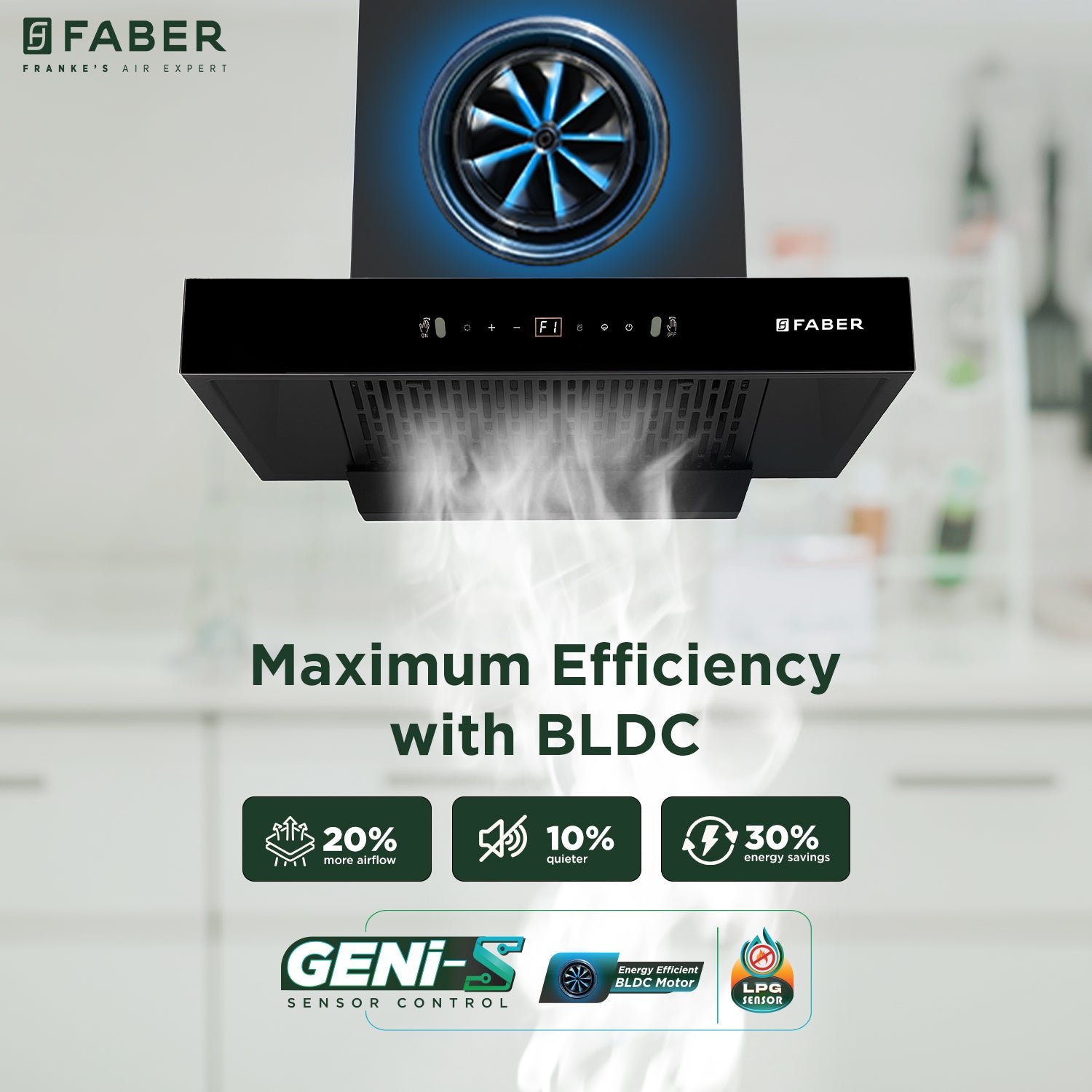 Faber India HOOD SIGMA BLDC HC SC BK 60
