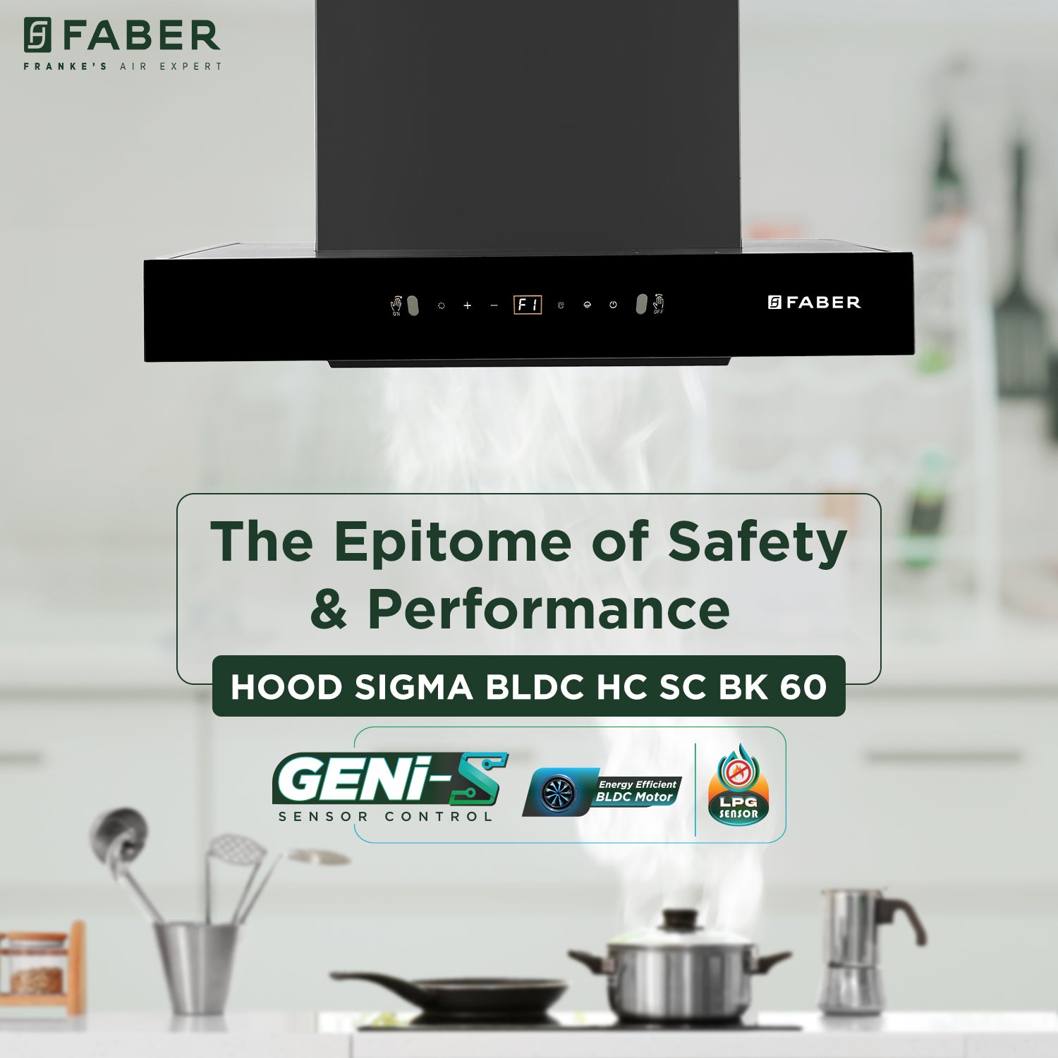 Faber India HOOD SIGMA BLDC HC SC BK 60