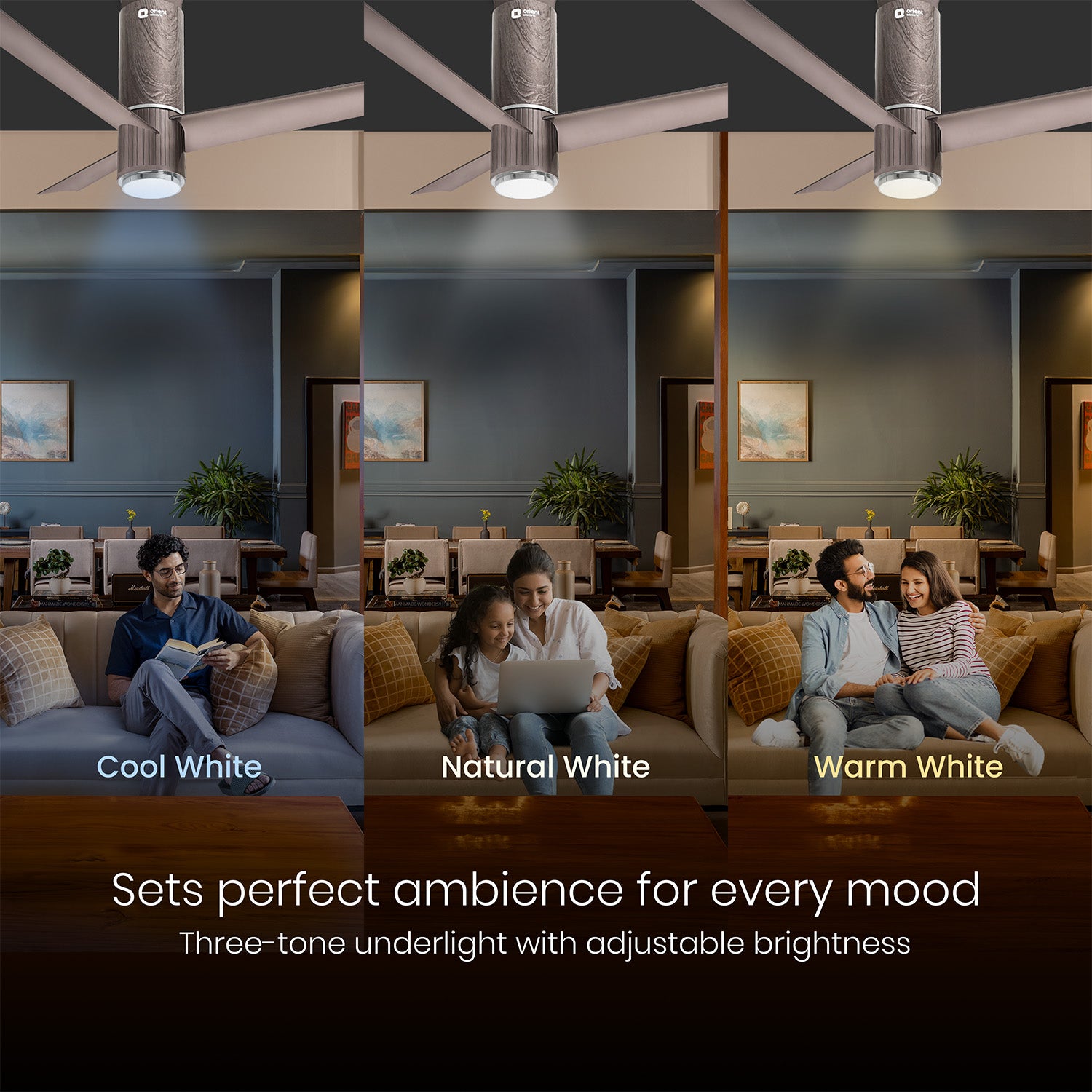 orientelectric Aeroslim IoT Remote Fan with Light | 5-Year Warranty