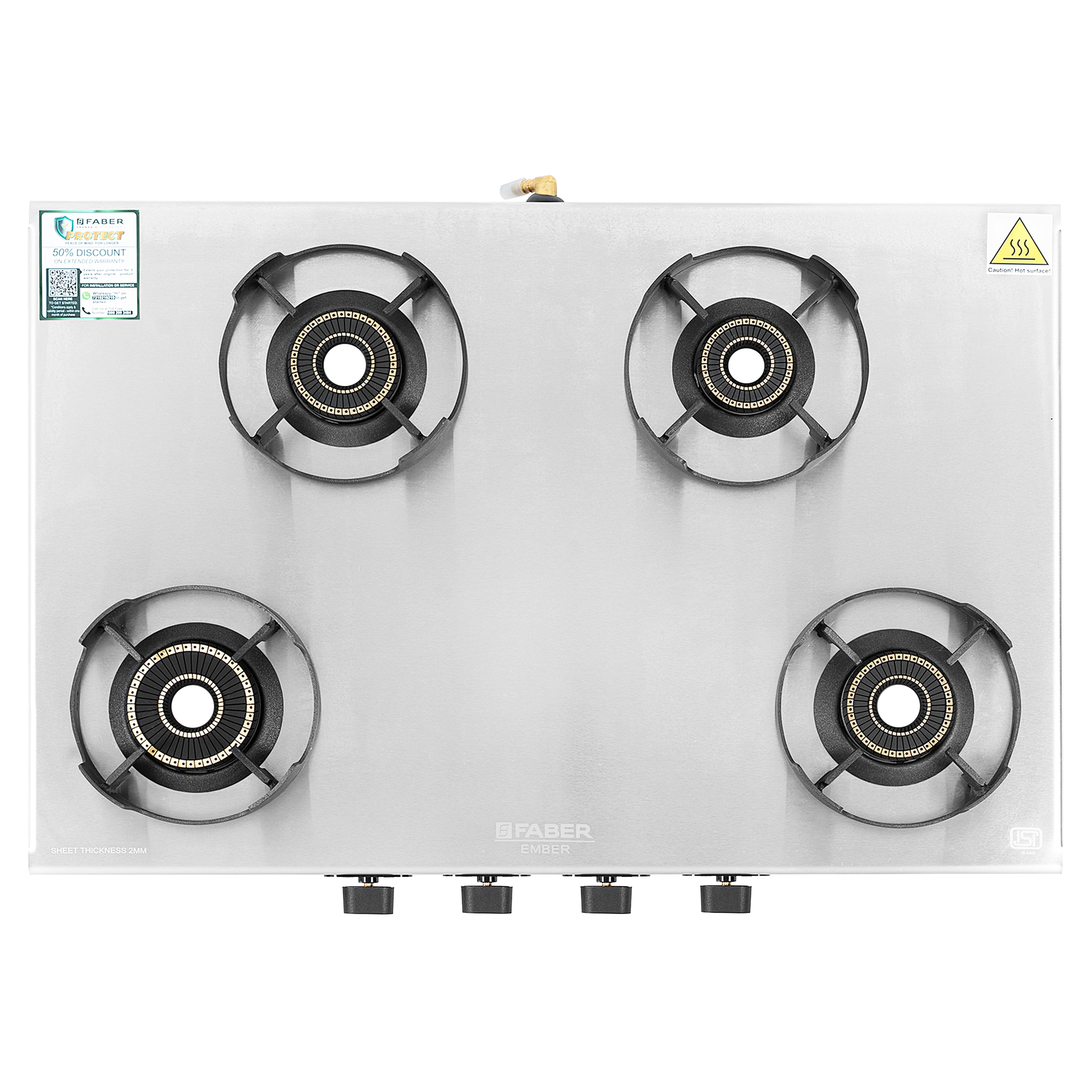 Faber India COOKTOP EMBER 4BB SS CI