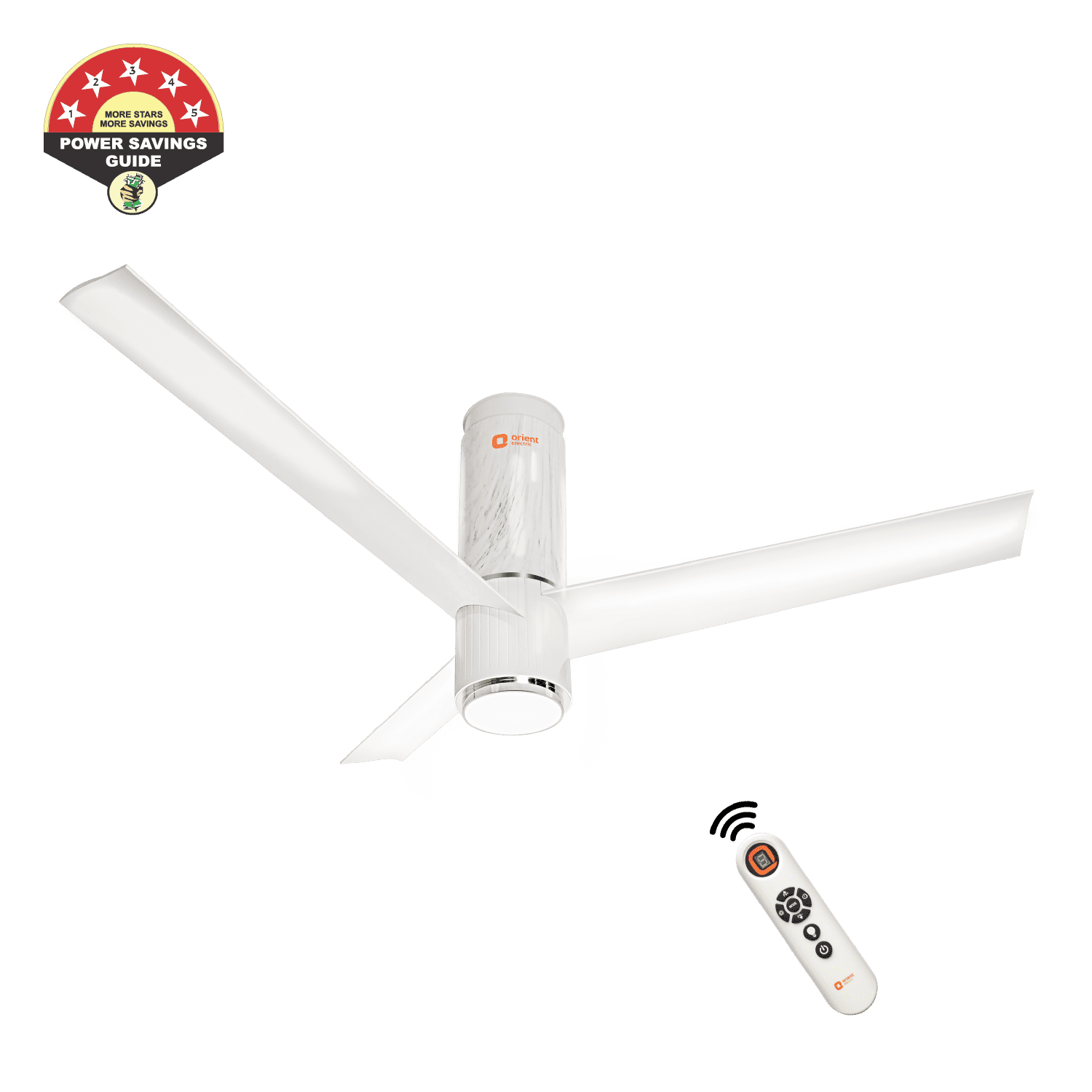 variant_51_9b95658c8498 | orientelectric Aeroslim IoT Remote Fan with Light | 5-Year Warranty