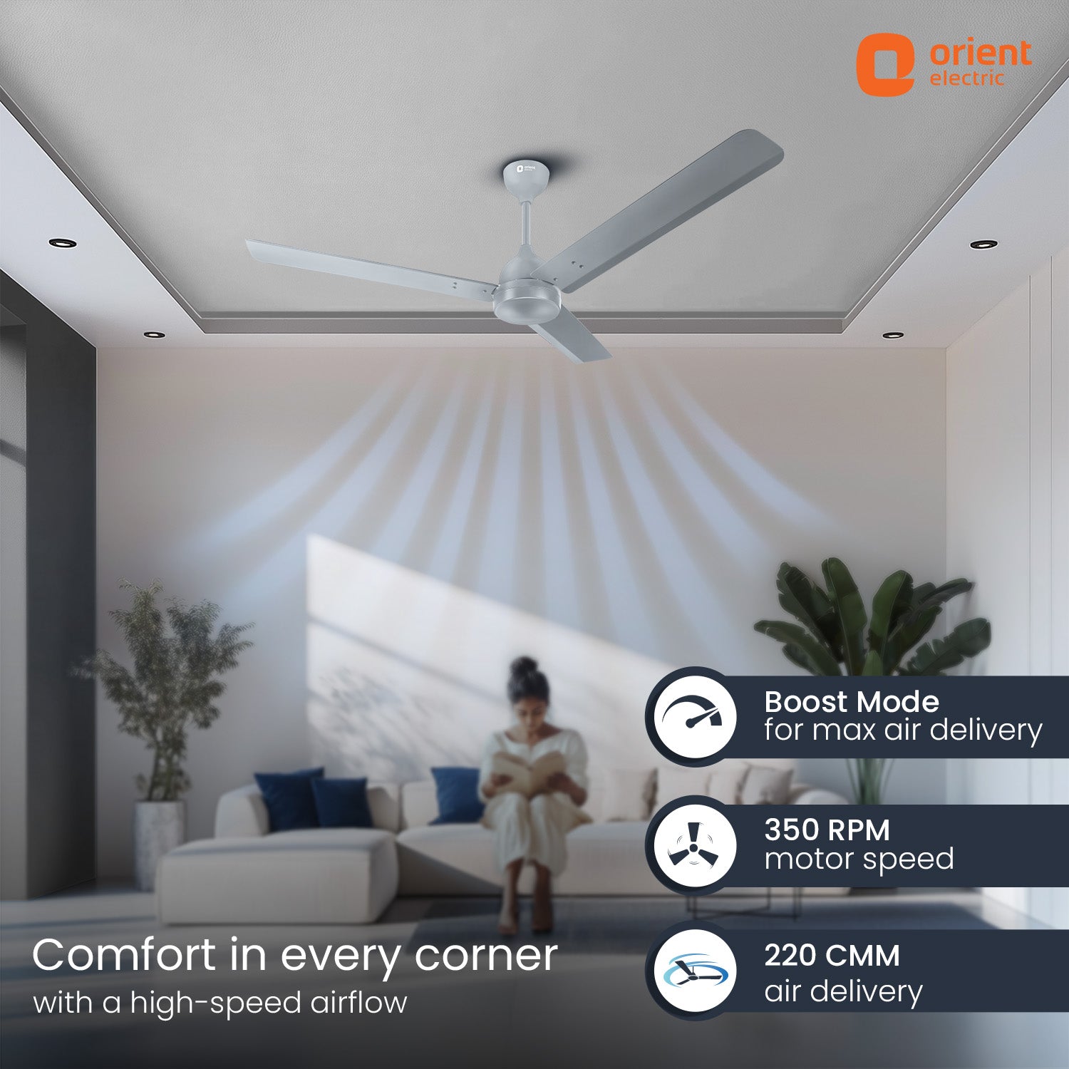 Orient Electric Ecotech Neu BLDC 5 Star Ceiling Fan | 3-Year Warranty
