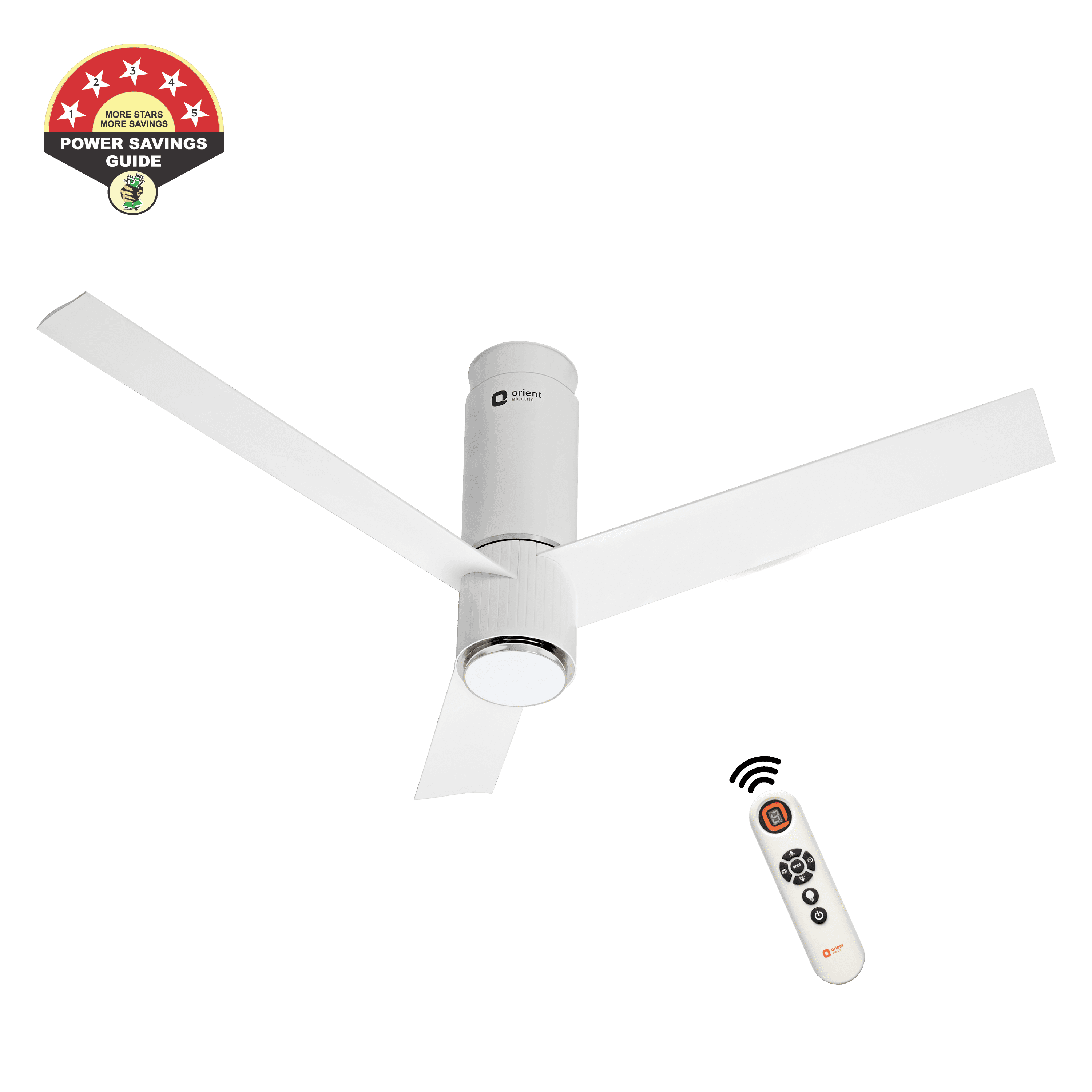 variant_48_4f0095c5f2c3 | orientelectric Aeroslim IoT Remote Fan with Light | 5-Year Warranty