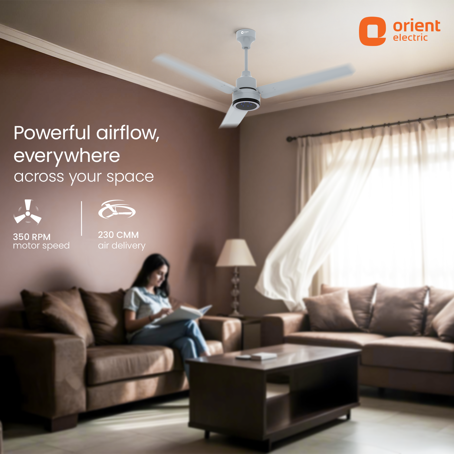 Orient Electric Ecotech Prime CX 5 Star BLDC Ceiling Fan with LED Indicator Light