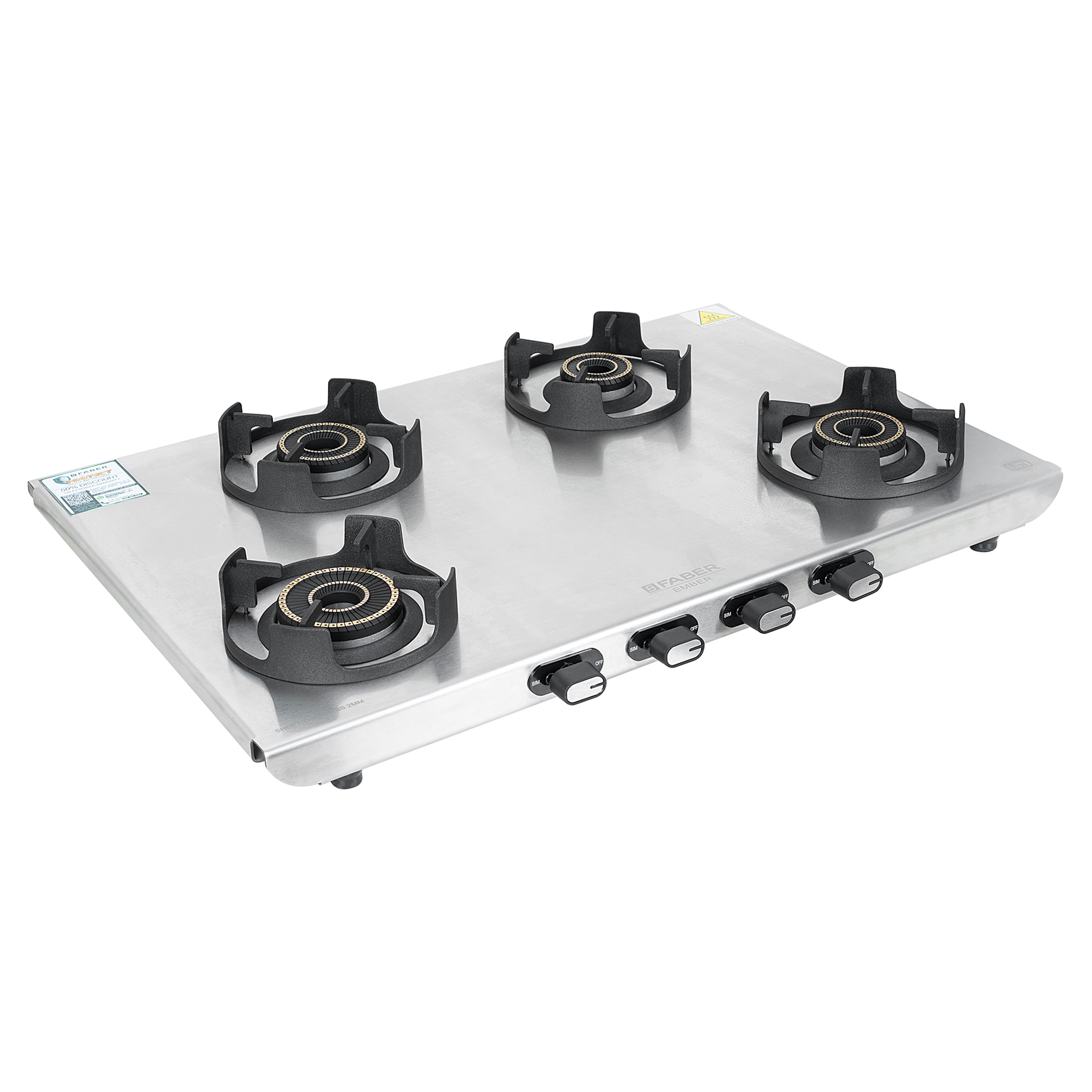 Faber India COOKTOP EMBER 4BB SS CI