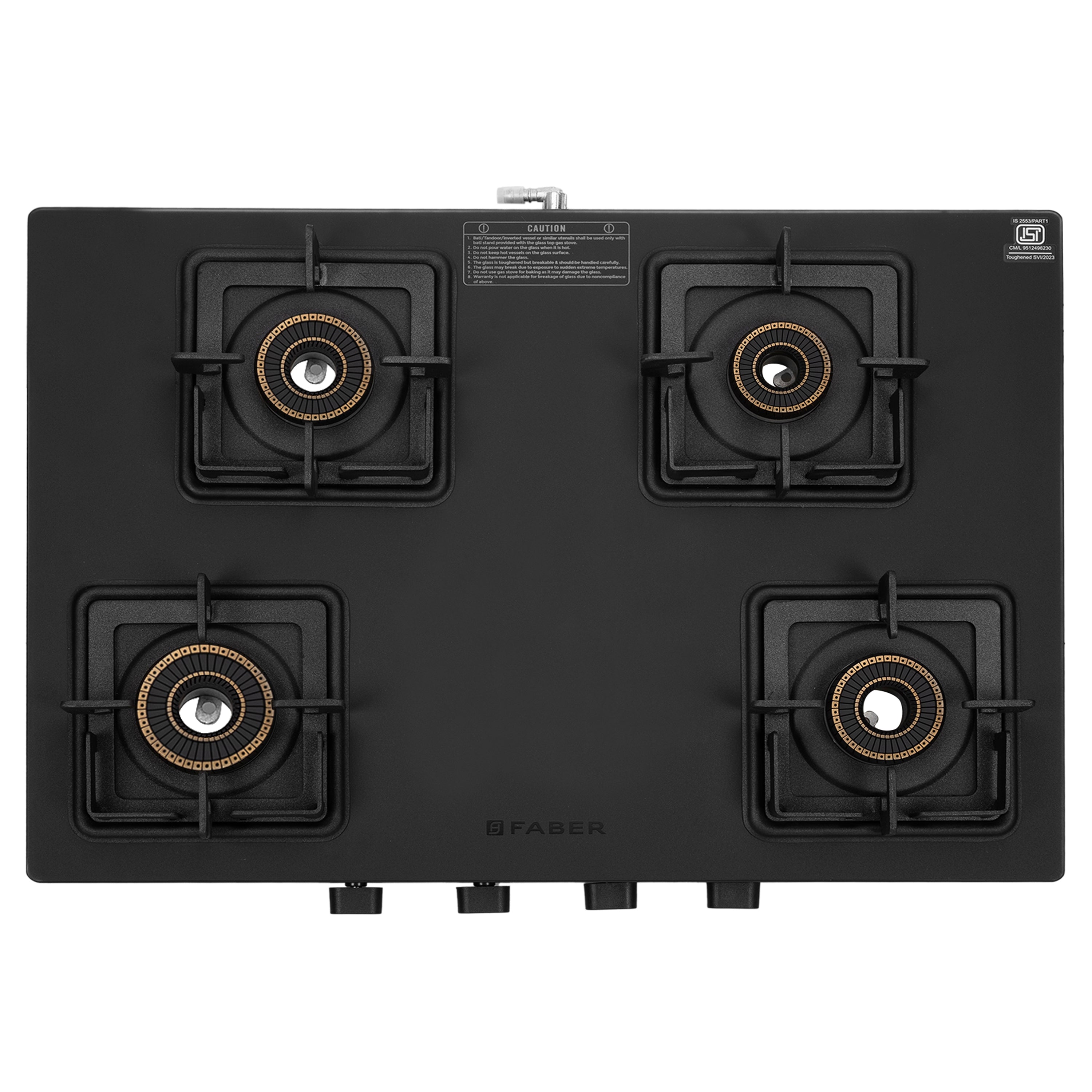 Faber India COOKTOP BLOSSOM 4BB BK CI