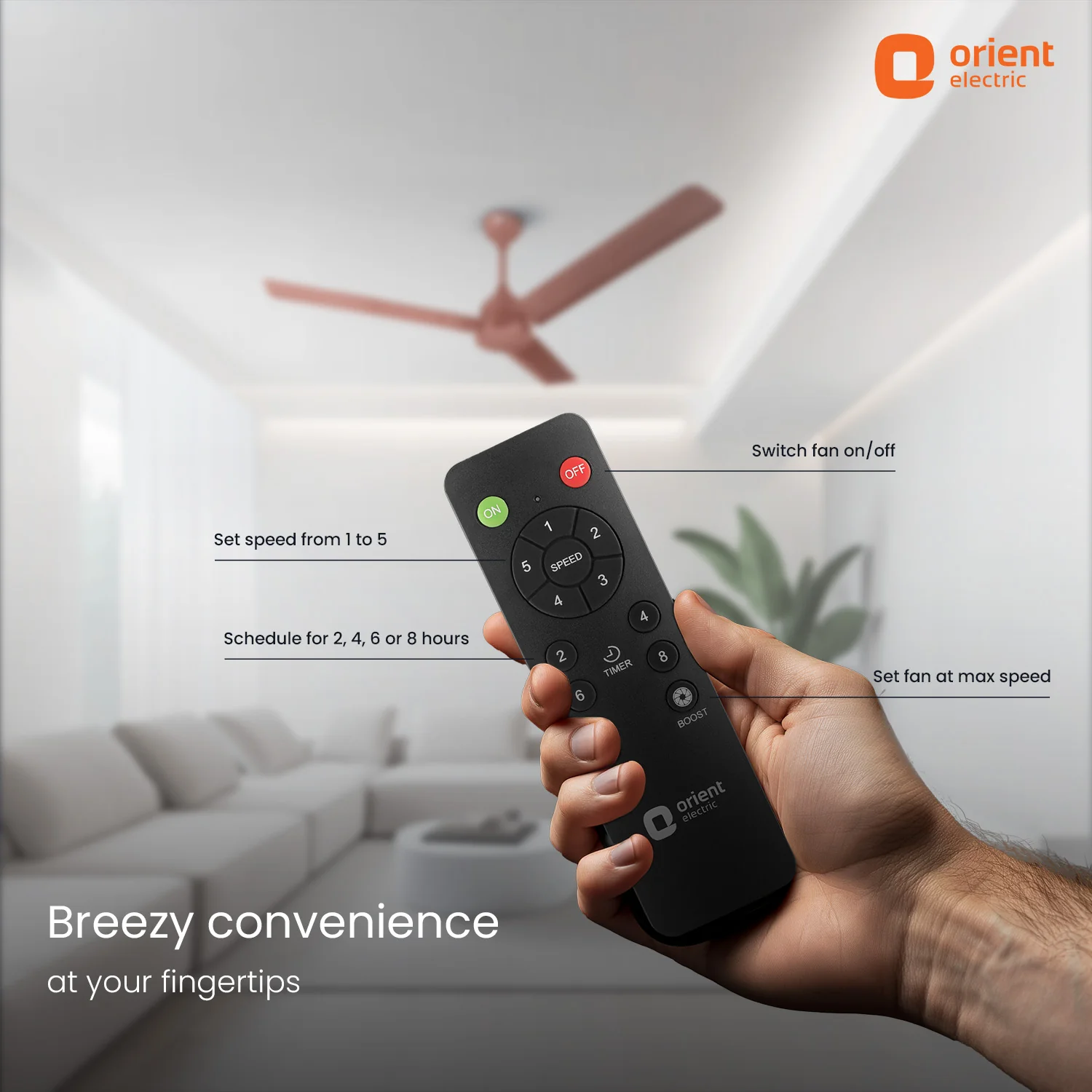 Orient Electric Ecotech Neu BLDC 5 Star Ceiling Fan