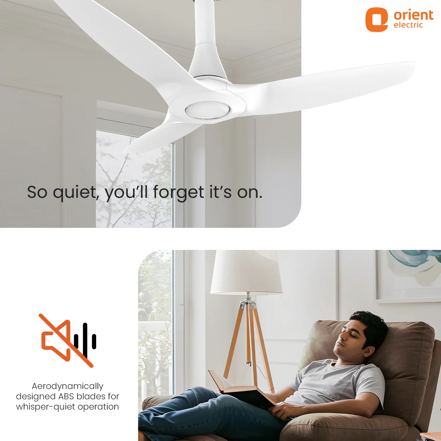 Orient Electric Aeroquiet Neu Noiseless Ceiling Fan