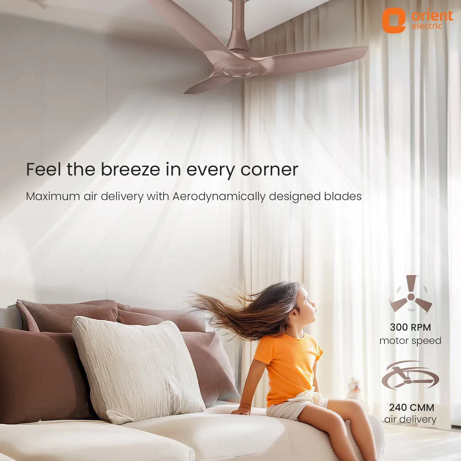 Orient Electric Aeroquiet Neu Noiseless Ceiling Fan