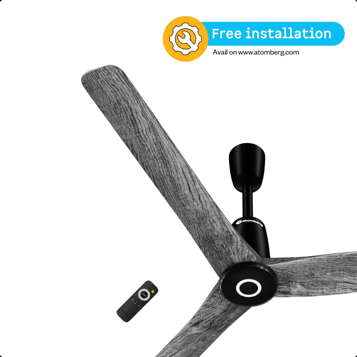 Atomberg Atomberg Aris Contour Ceiling Fan Marble White 1200mm
