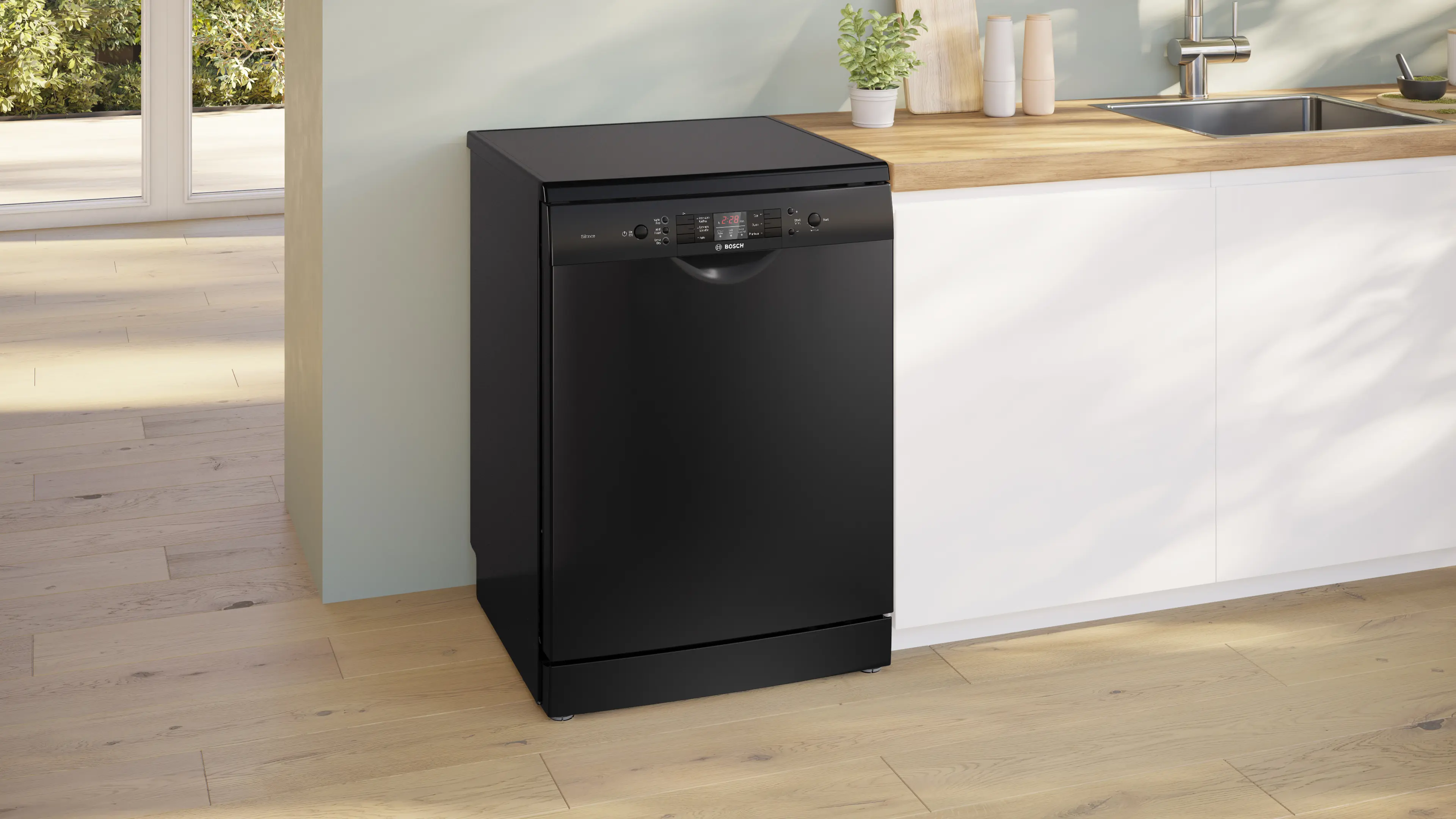 Bosch Bosch SMS66GB01I Free-Standing Dishwasher 60cm Black