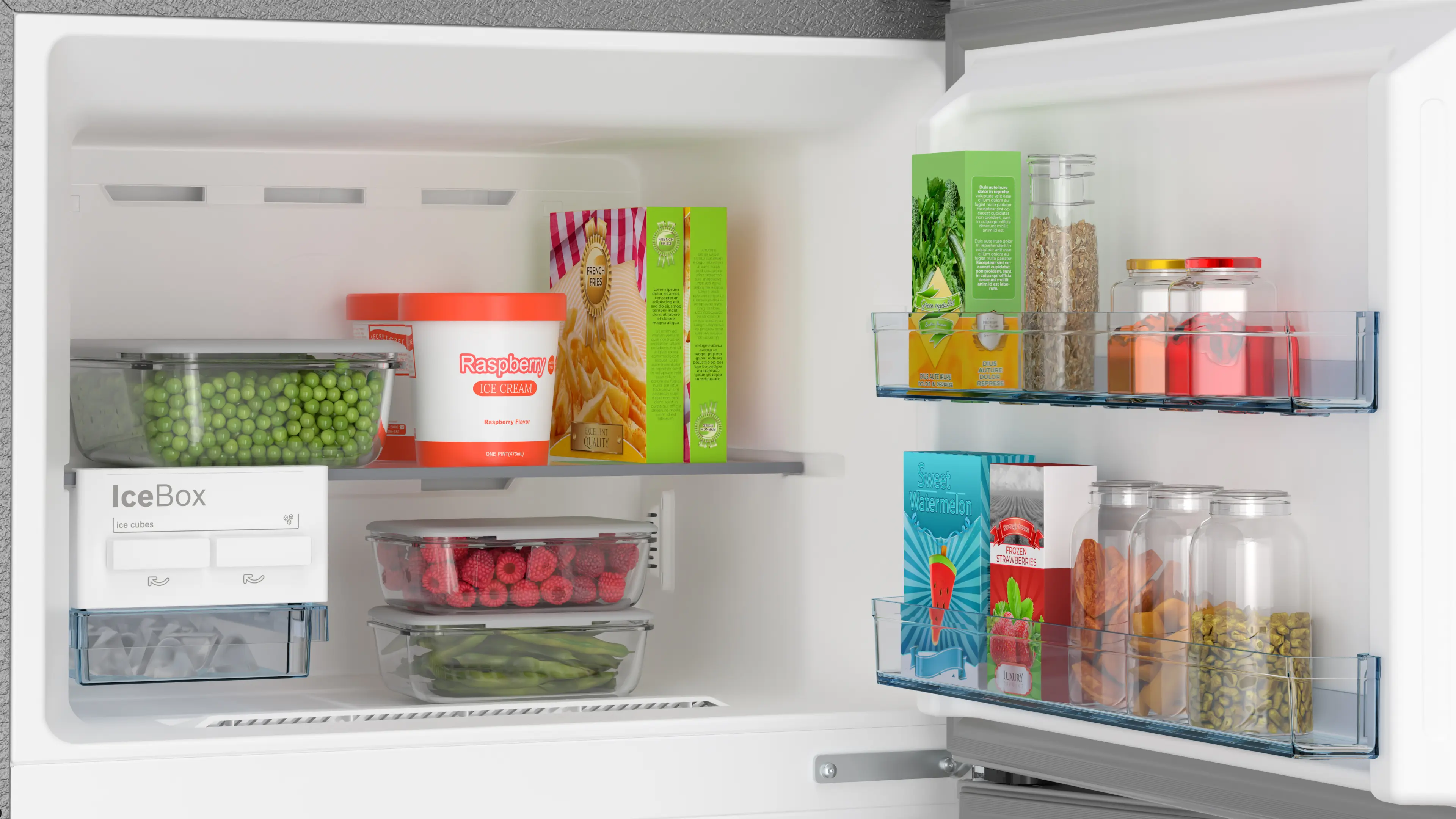 Bosch Bosch CTN35L02NI Series 4 Free-Standing Top Freezer Fridge