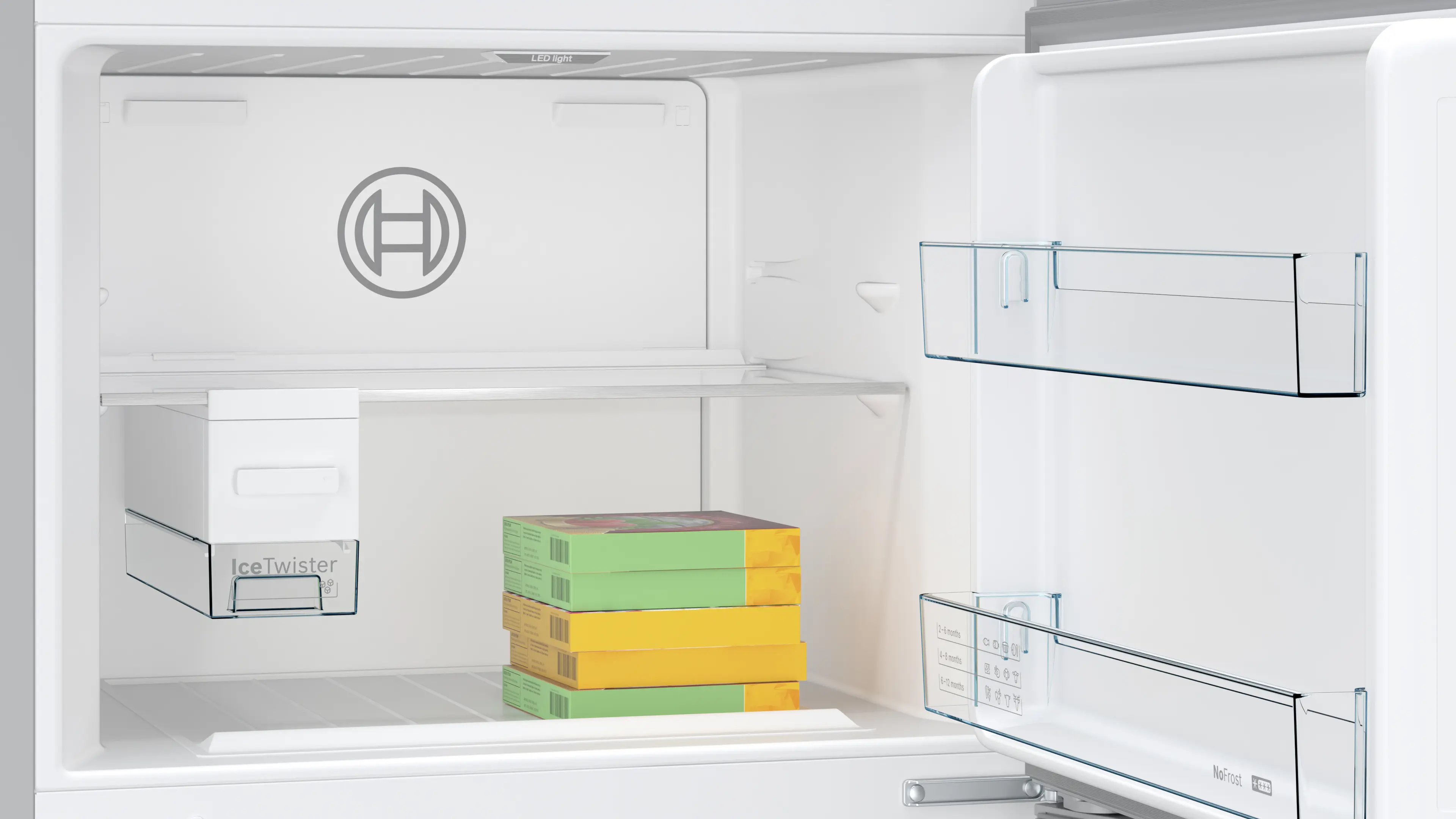 Bosch Bosch KDN76AID0I Series 6 Free-Standing Top Freezer Fridge
