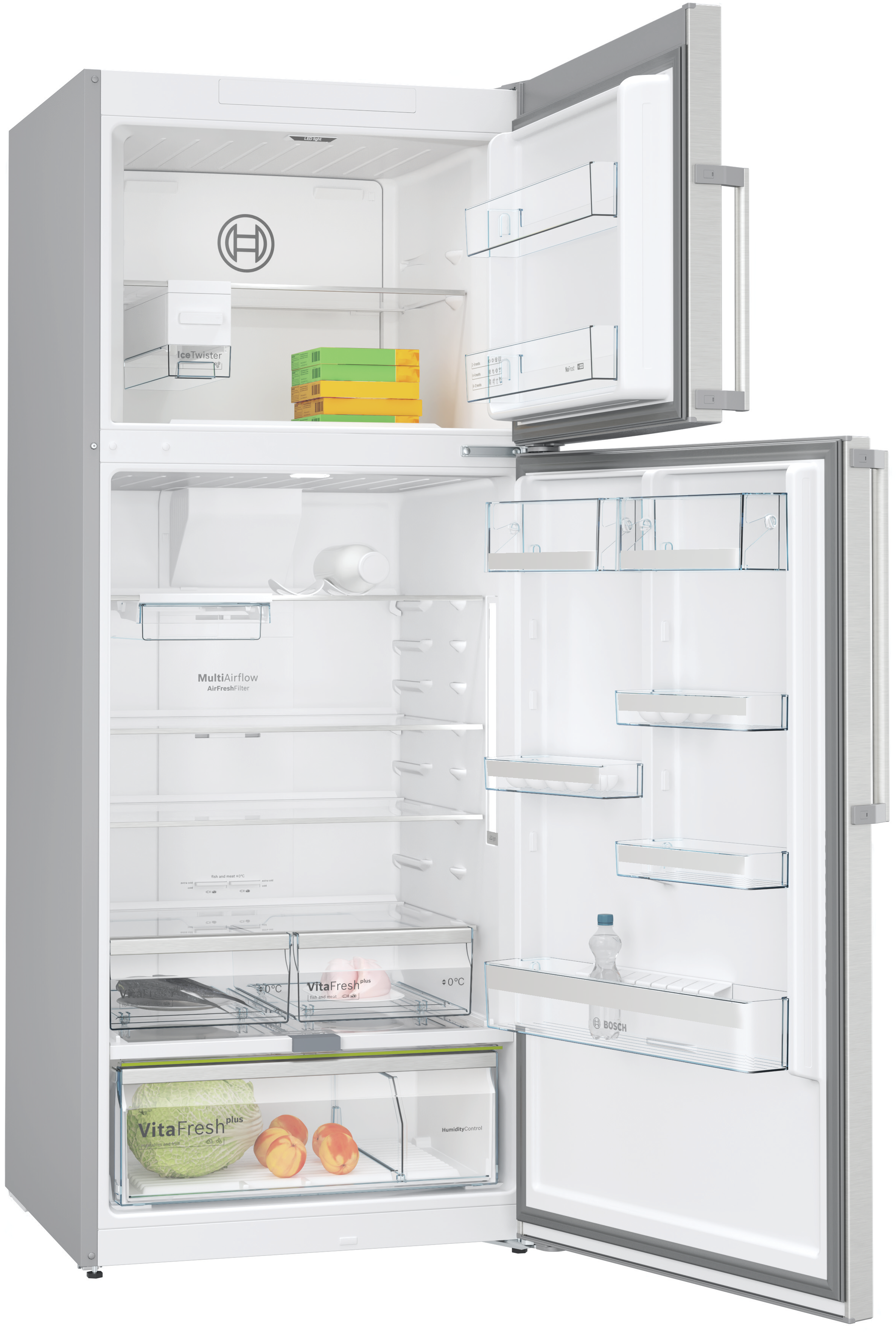 Bosch Bosch KDN76AID0I Series 6 Free-Standing Top Freezer Fridge