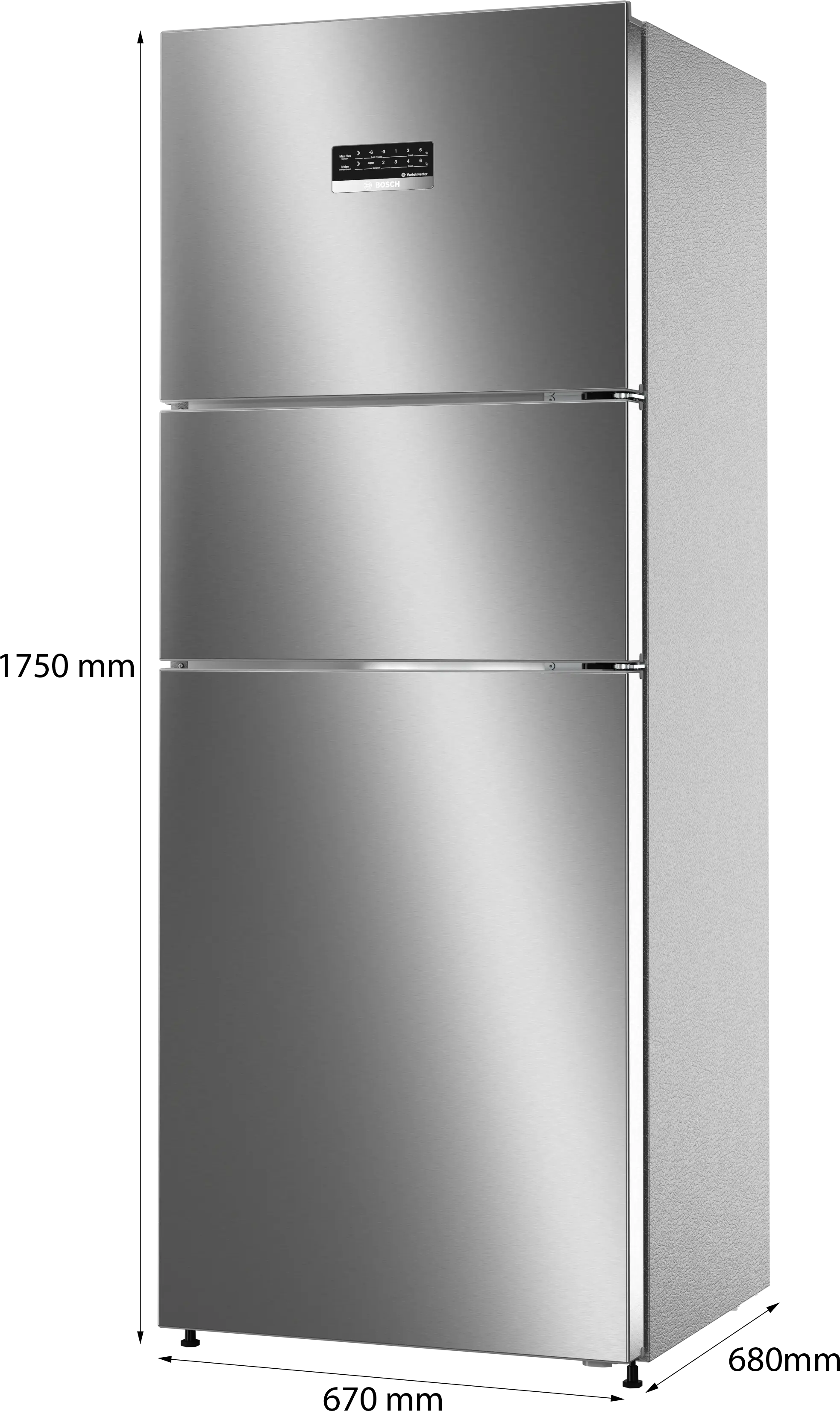 Bosch Home Appliances Bosch CMC33K03NI Series 4 Free-Standing Top Freezer Fridge