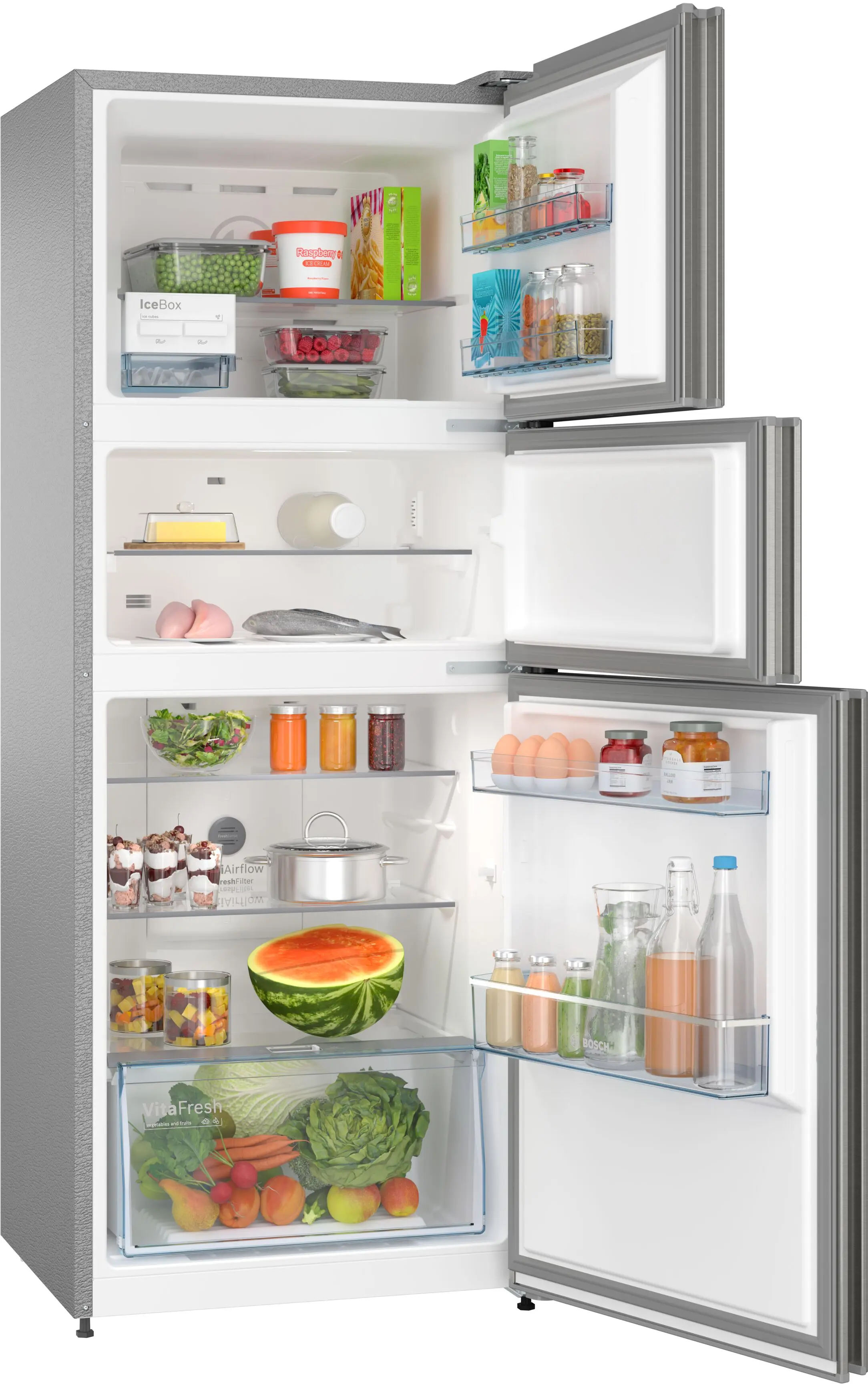 Bosch Bosch CMC33S03NI Series 6 Free-Standing Top Freezer Fridge