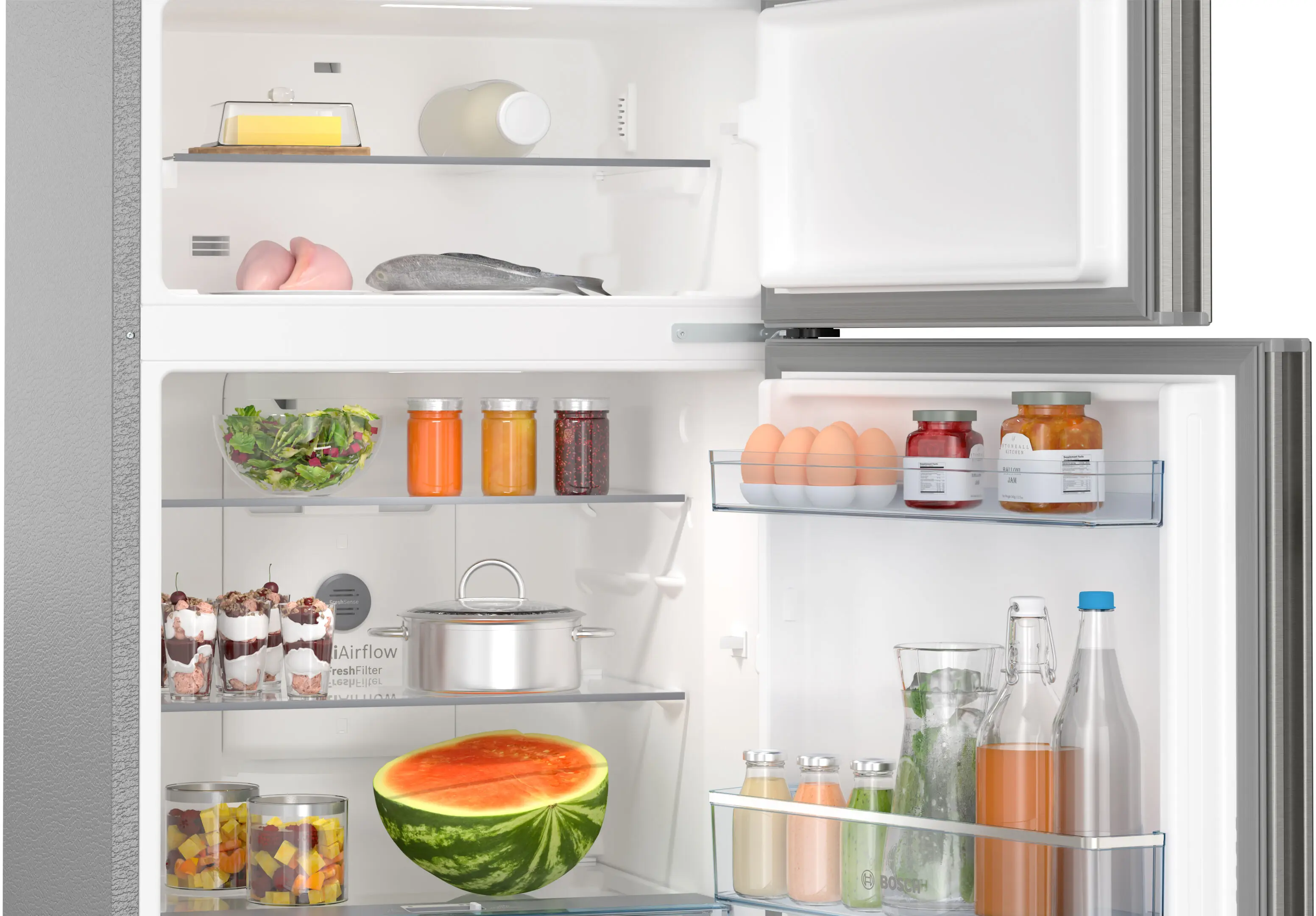 Bosch Bosch CMC33S03NI Series 6 Free-Standing Top Freezer Fridge
