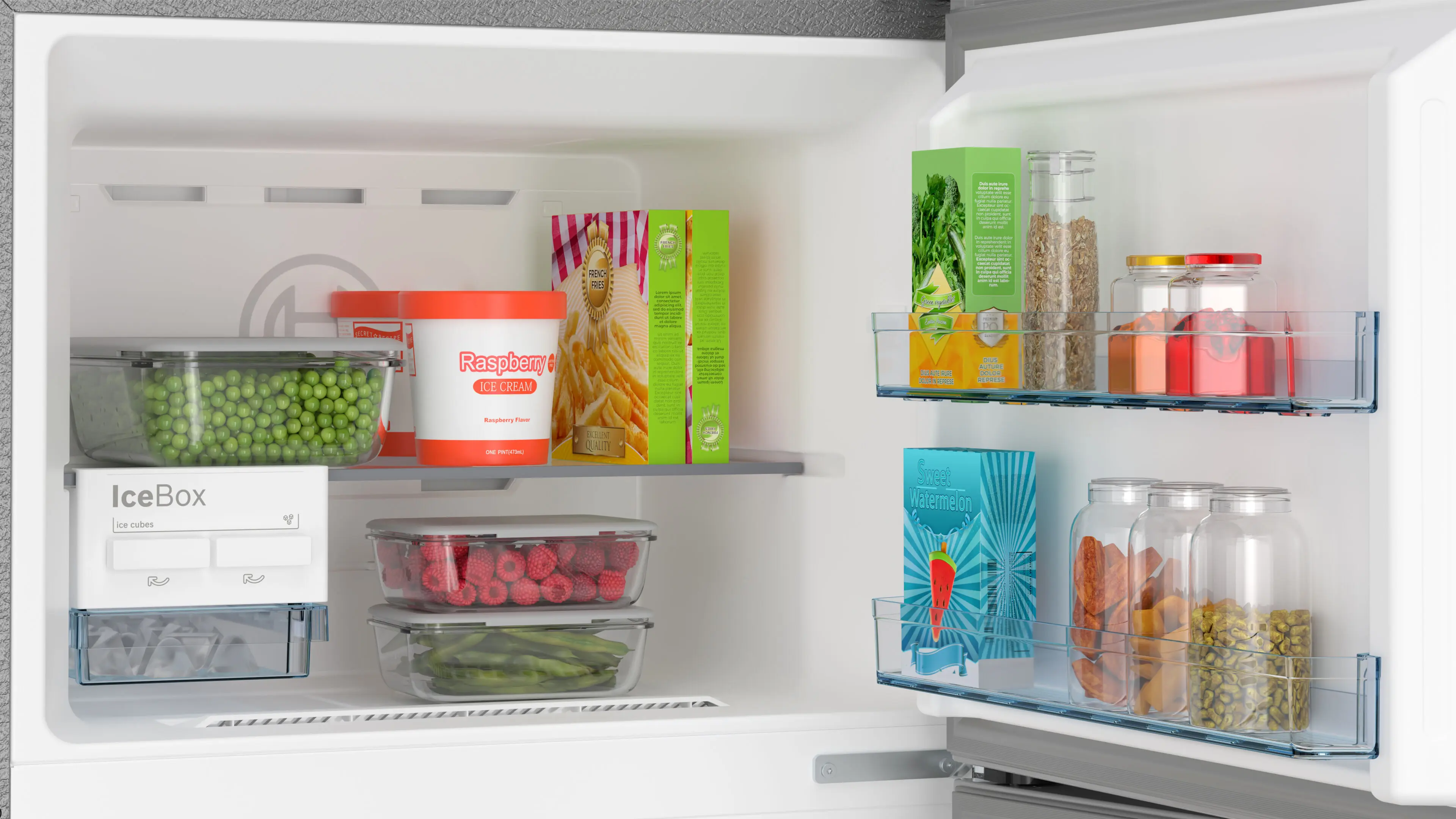 Bosch Bosch CMC33S03NI Series 6 Free-Standing Top Freezer Fridge