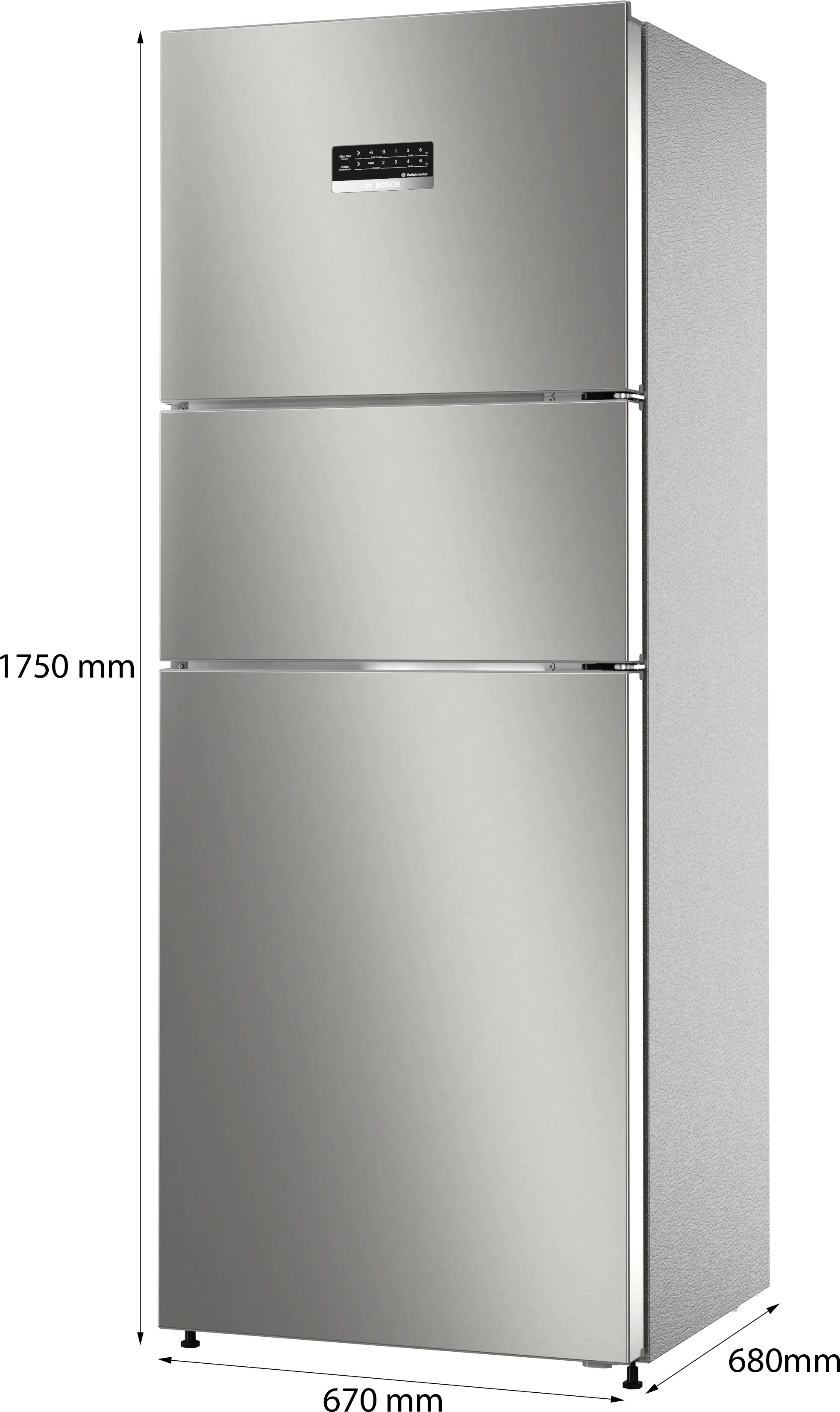 Bosch Bosch CMC33S03NI Series 6 Free-Standing Top Freezer Fridge