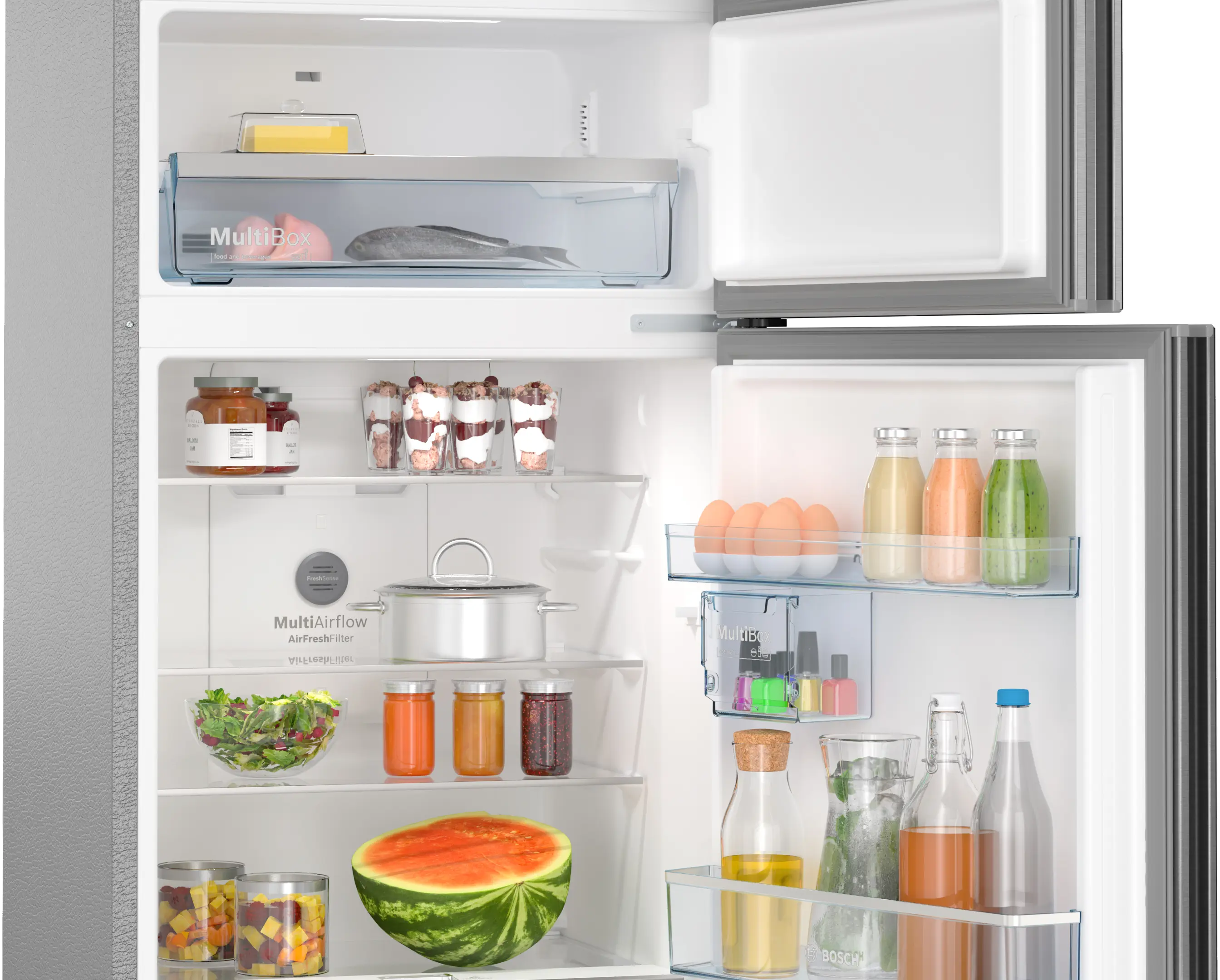 Bosch Bosch CMC36K03NI Series 4 Free-Standing Top Freezer Fridge